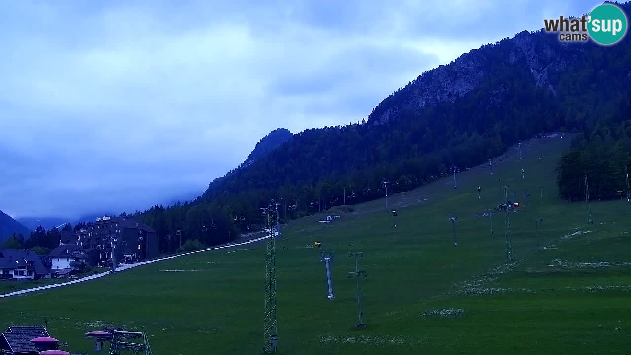 Webcam Kranjska Gora SKI – panoramica Piste centrali