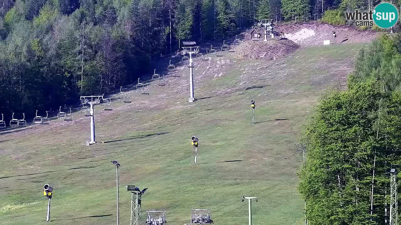 Webcam Kranjska Gora SKI – panoramica Piste centrali