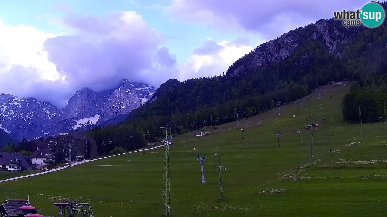 Webcam Kranjska Gora SKI – panoramica Piste centrali