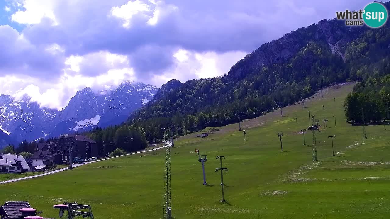Webcam Kranjska Gora SKI – panoramica Piste centrali