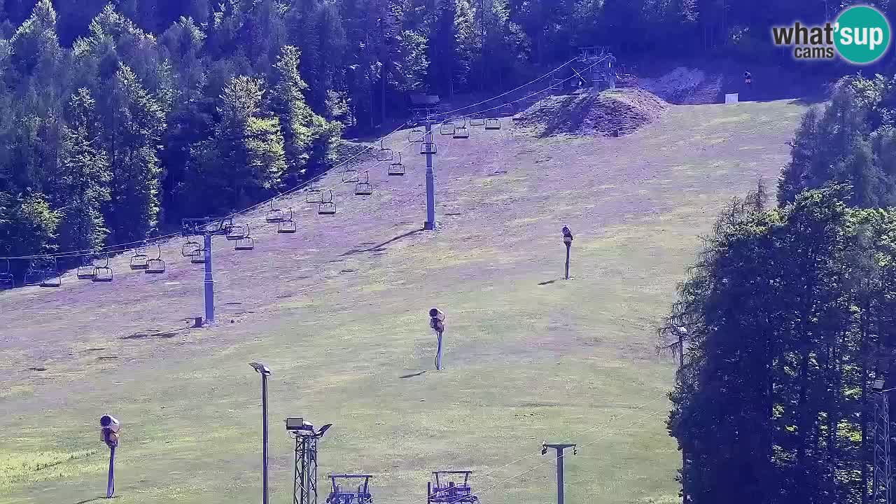 Webcam Kranjska Gora SKI – panoramica Piste centrali