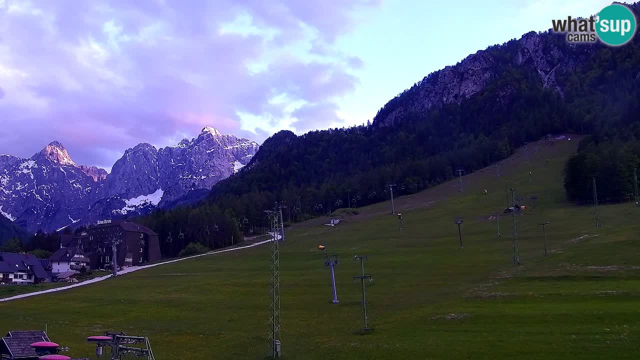 Webcam Kranjska Gora SKI – panoramica Piste centrali