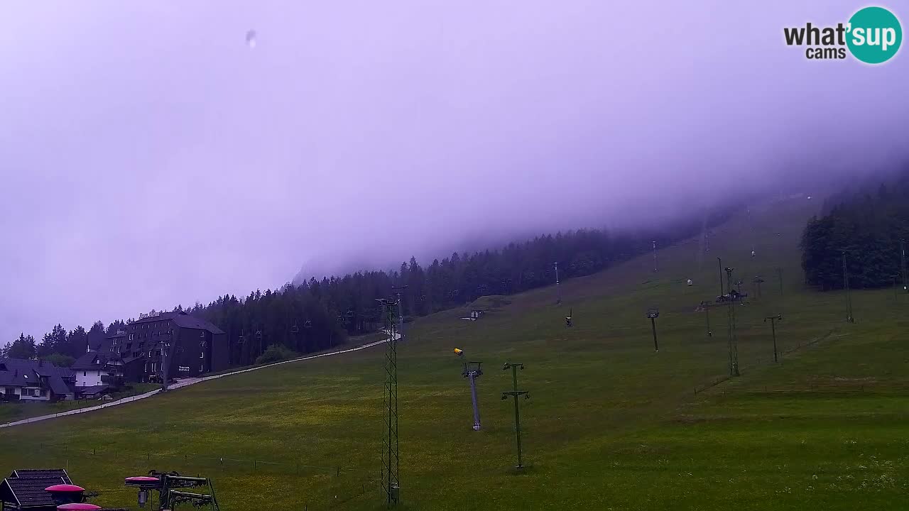 Webcam Kranjska Gora SKI – panoramica Piste centrali