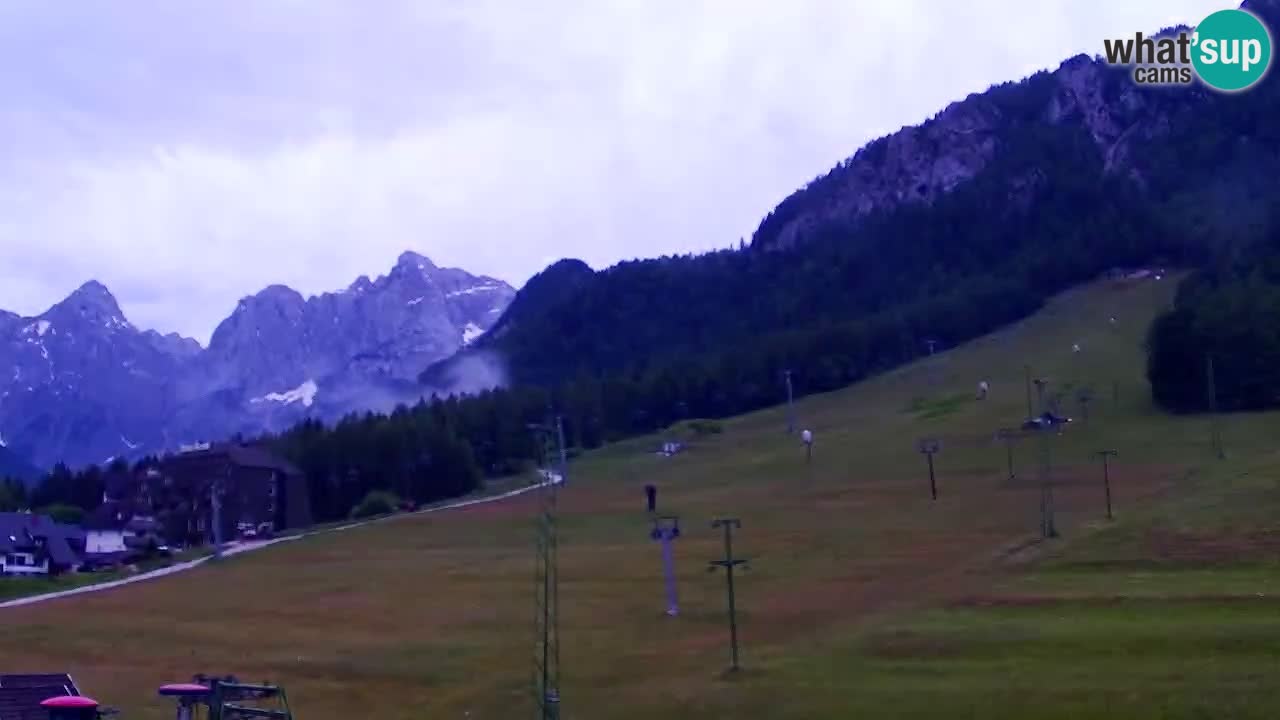 Webcam Kranjska Gora SKI – panoramica Piste centrali