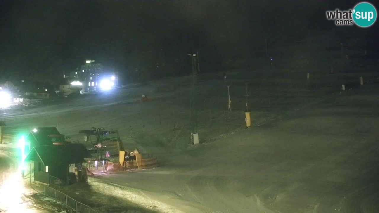 Webcam Kranjska Gora SKI – panoramica Piste centrali