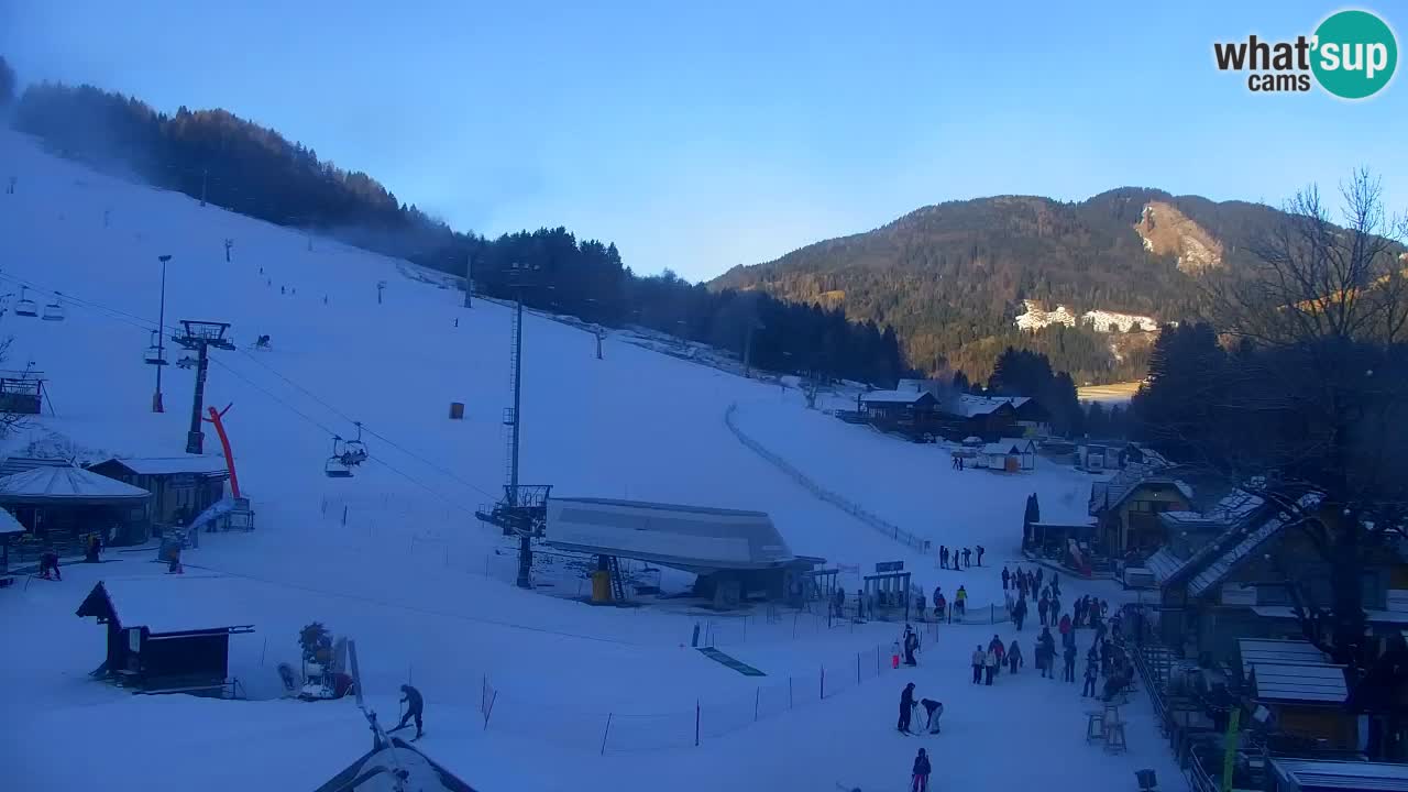 Webcam Kranjska Gora SKI – panoramica Piste centrali