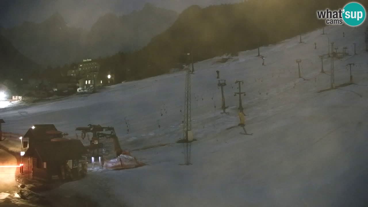 Webcam Kranjska Gora SKI – panoramica Piste centrali