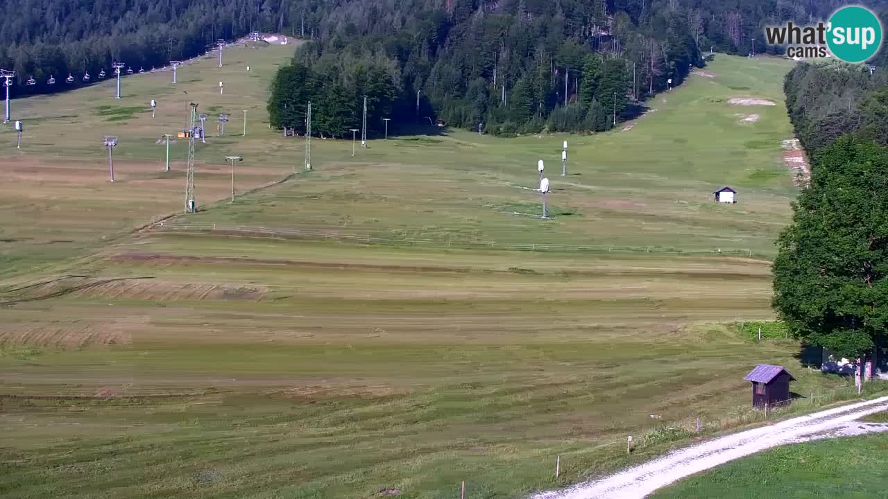 Webcam Kranjska Gora SKI – panoramica Piste centrali
