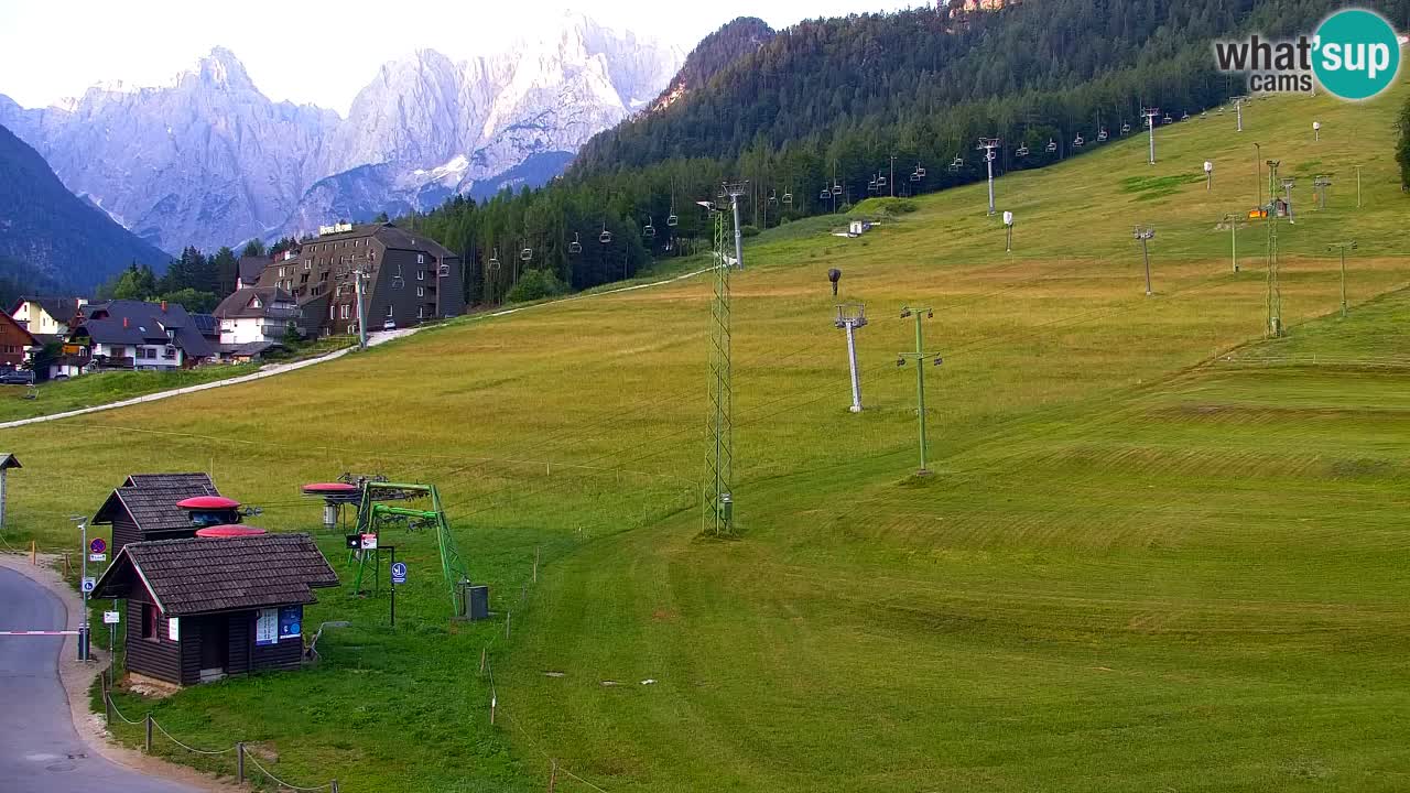 Webcam Kranjska Gora SKI – panoramica Piste centrali