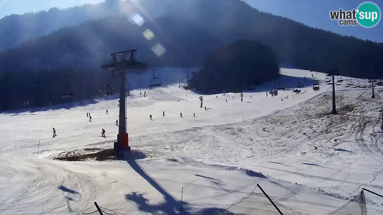 Smučarska proga Vitranc 1 Spletna kamera Kranjska Gora