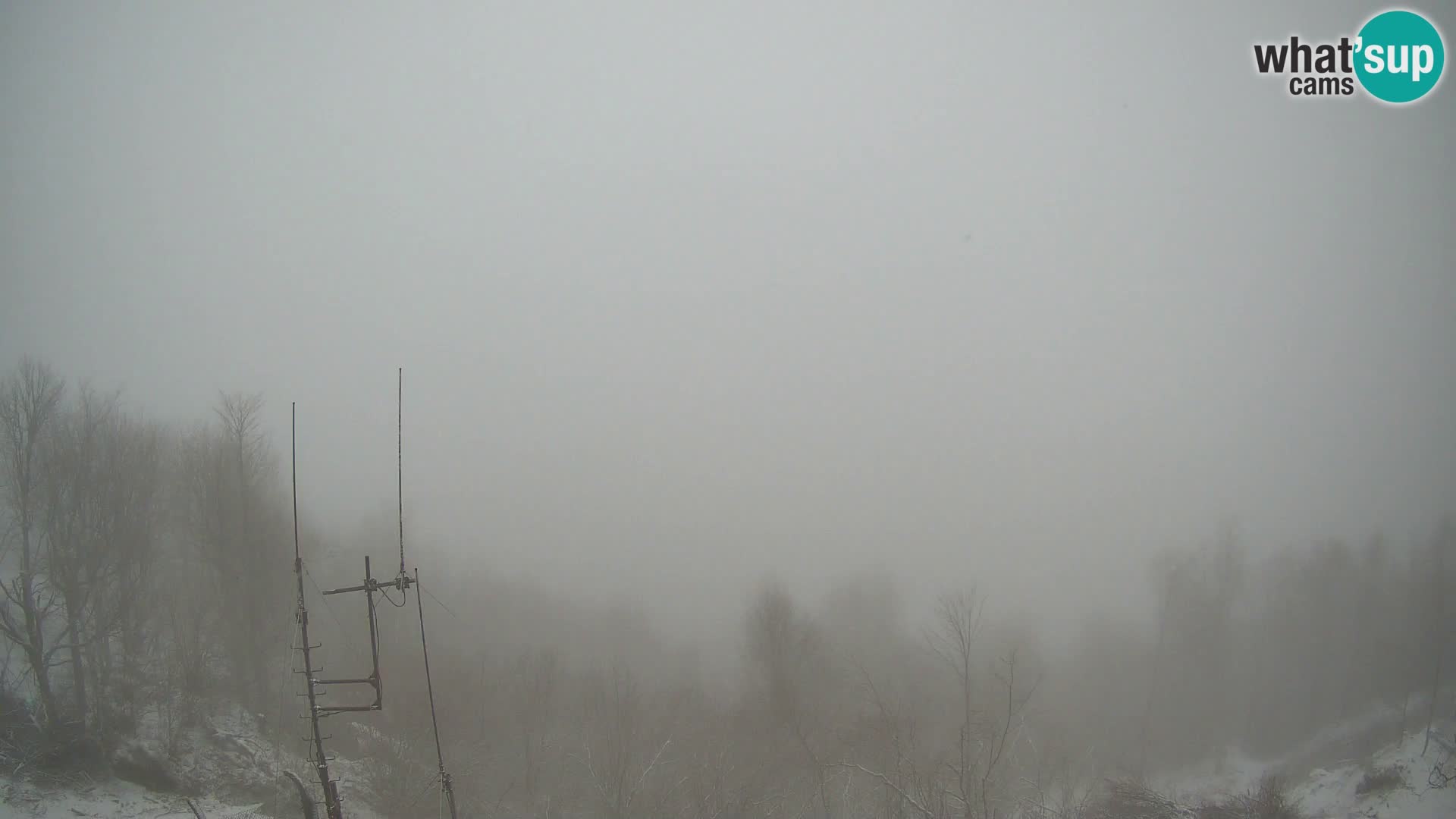 Krim Web cam Berghütte | Blick auf Ljubljana – Slowenien