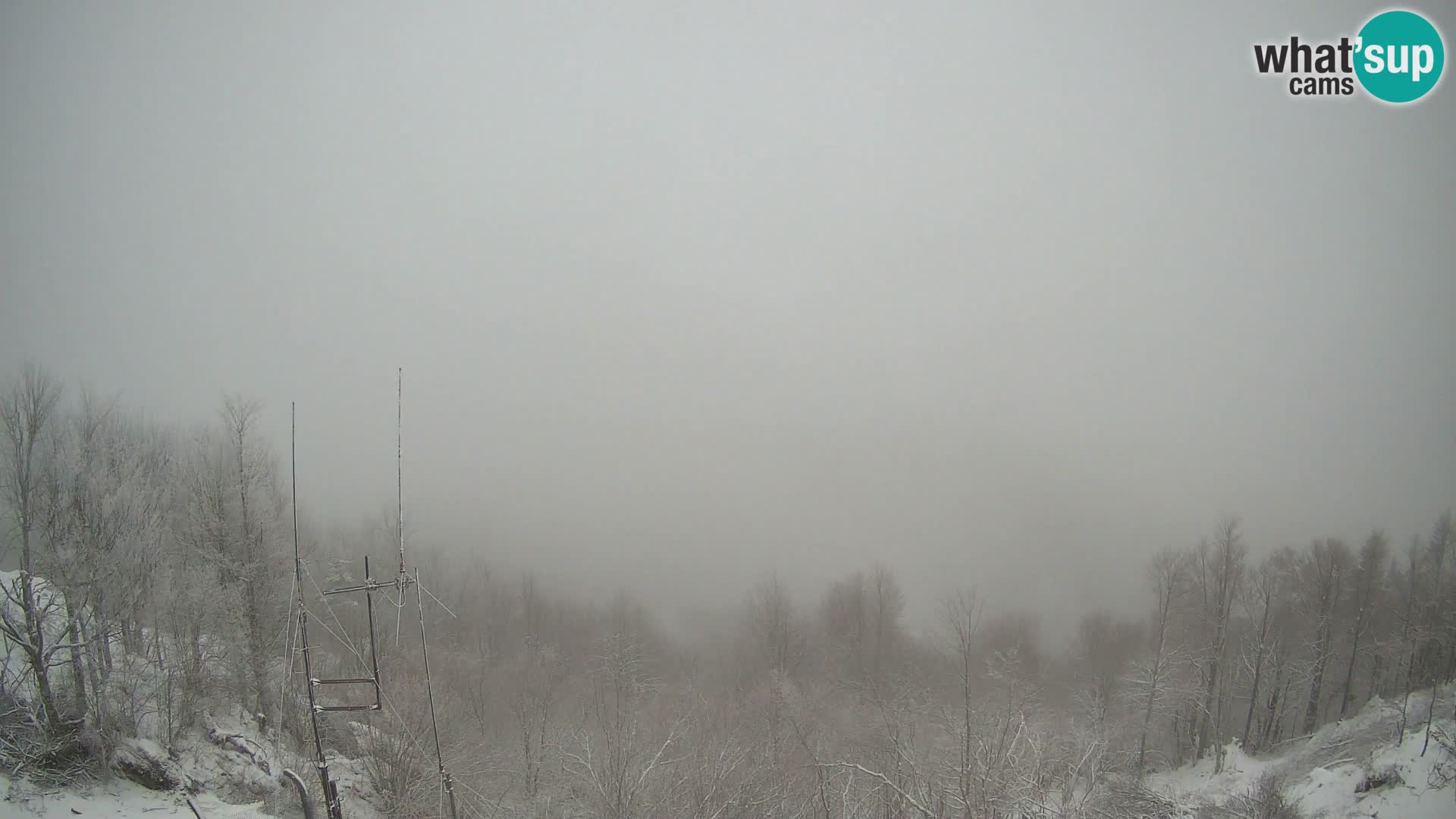 Krim Web cam Berghütte | Blick auf Ljubljana – Slowenien