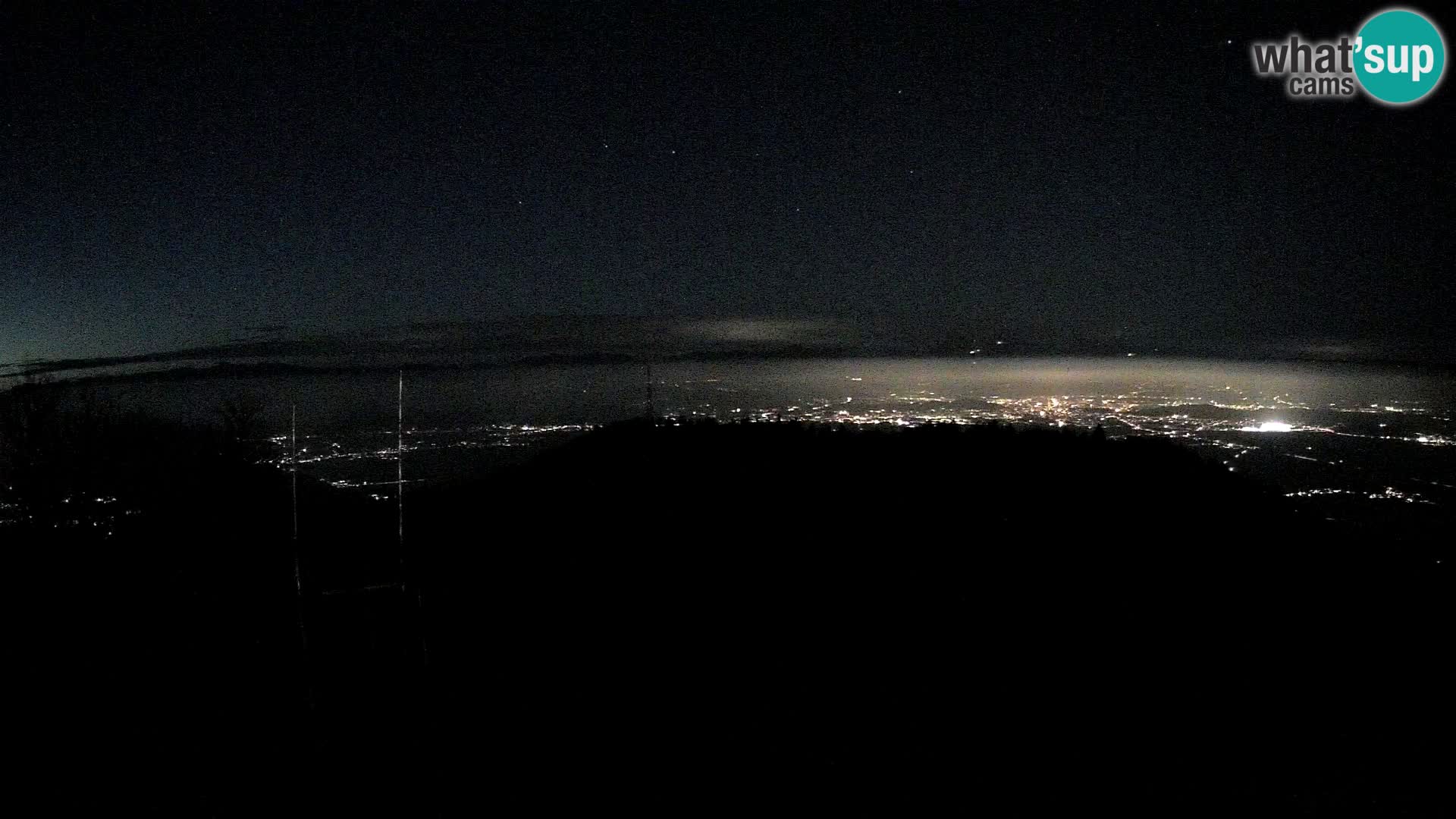 Krim Web cam Berghütte | Blick auf Ljubljana – Slowenien