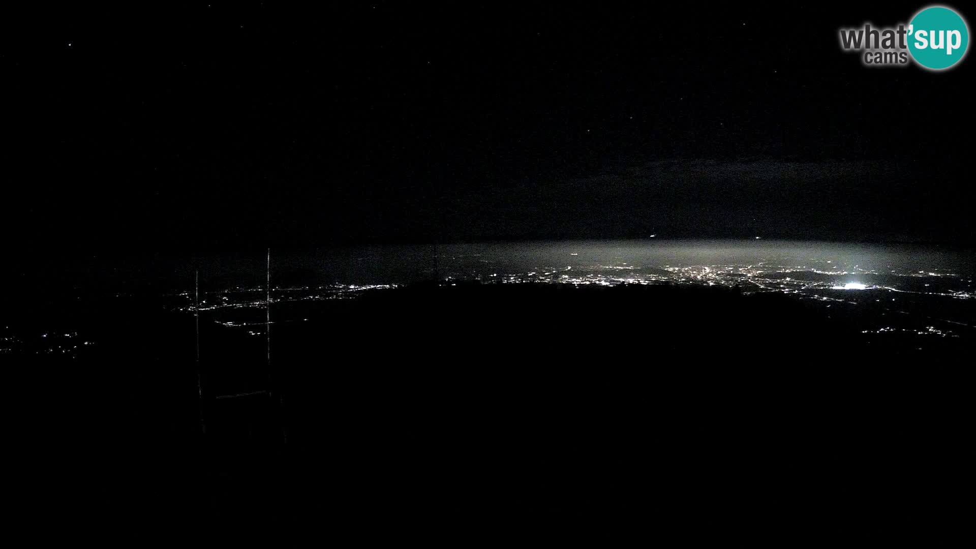 Krim Web cam Berghütte | Blick auf Ljubljana – Slowenien