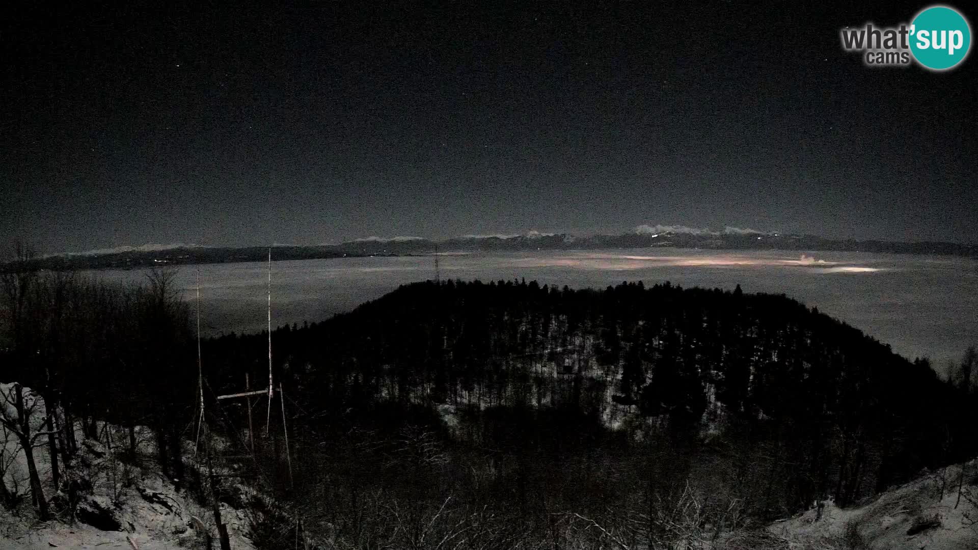 Krim webcam mountain hut | view to Ljubljana – Slovenia