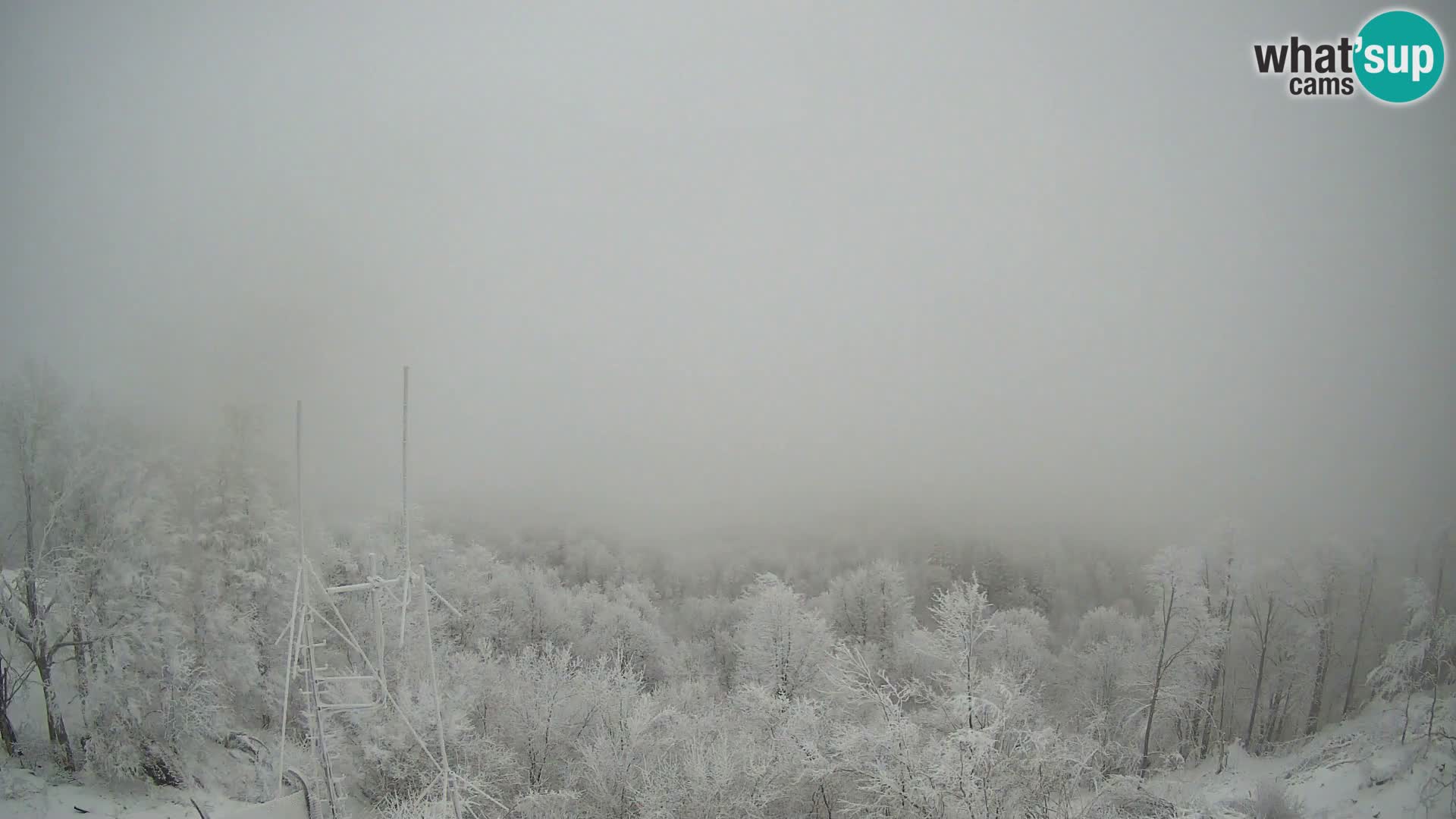 Krim Web cam Berghütte | Blick auf Ljubljana – Slowenien