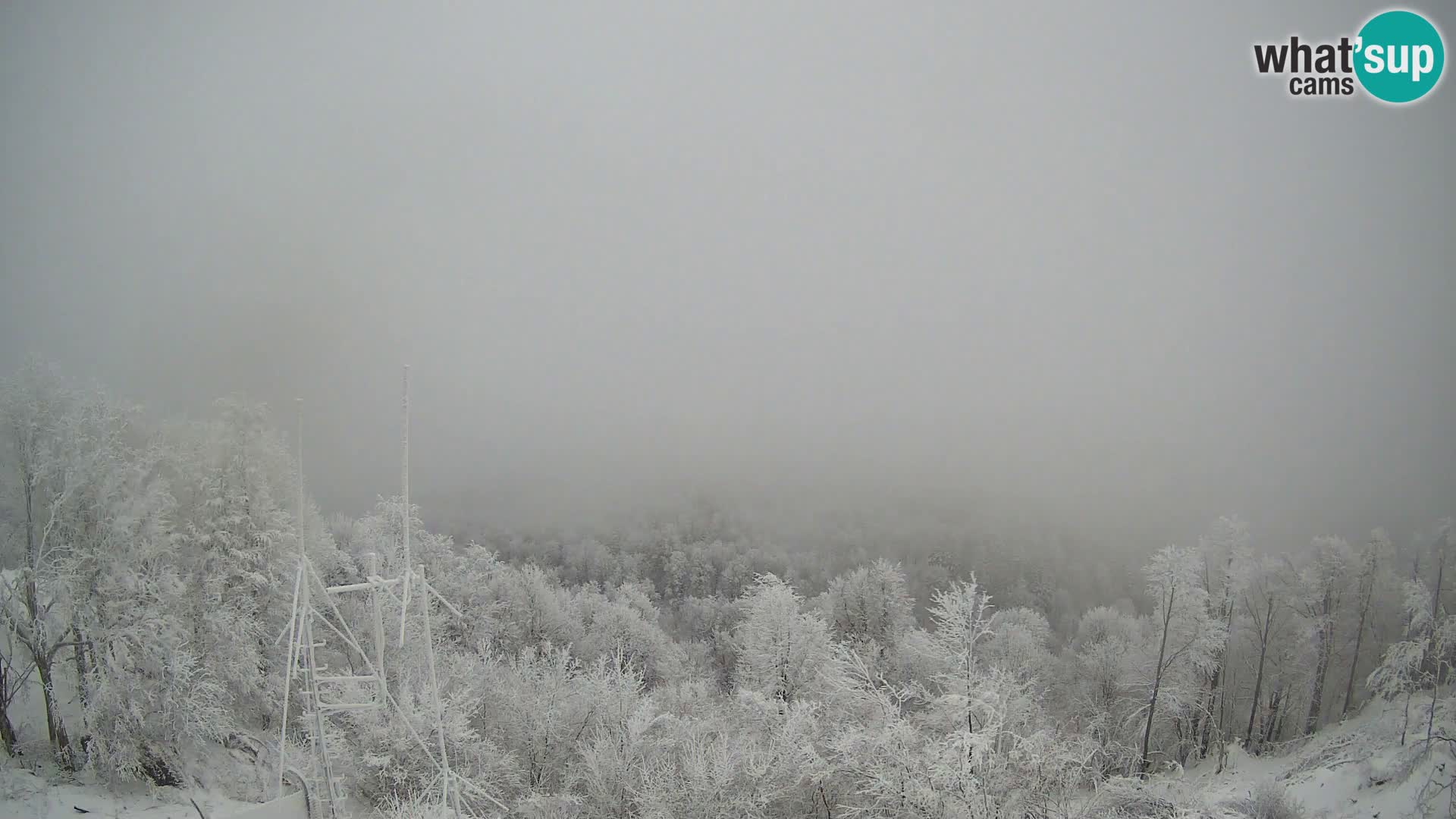 Krim webcam mountain hut | view to Ljubljana – Slovenia