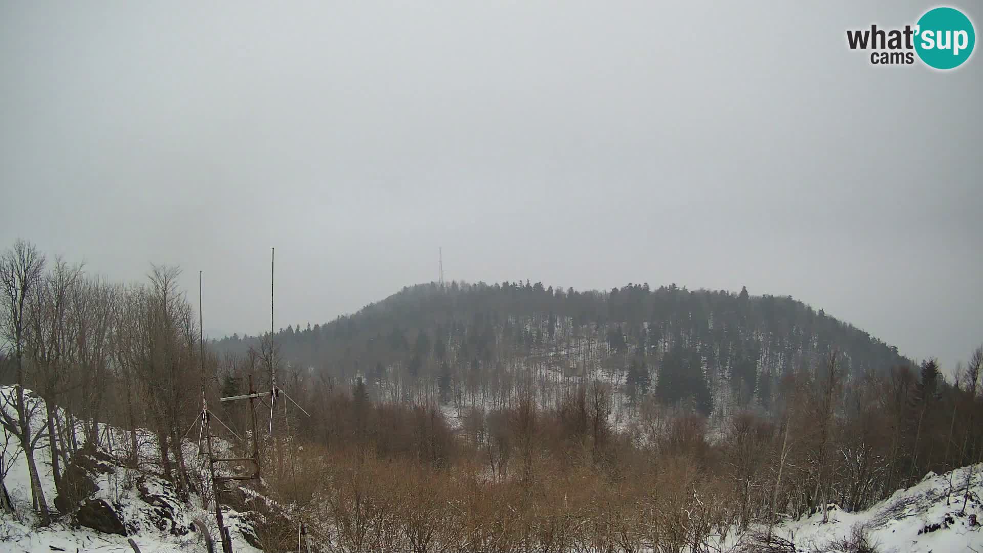 Krim webcam mountain hut | view to Ljubljana – Slovenia