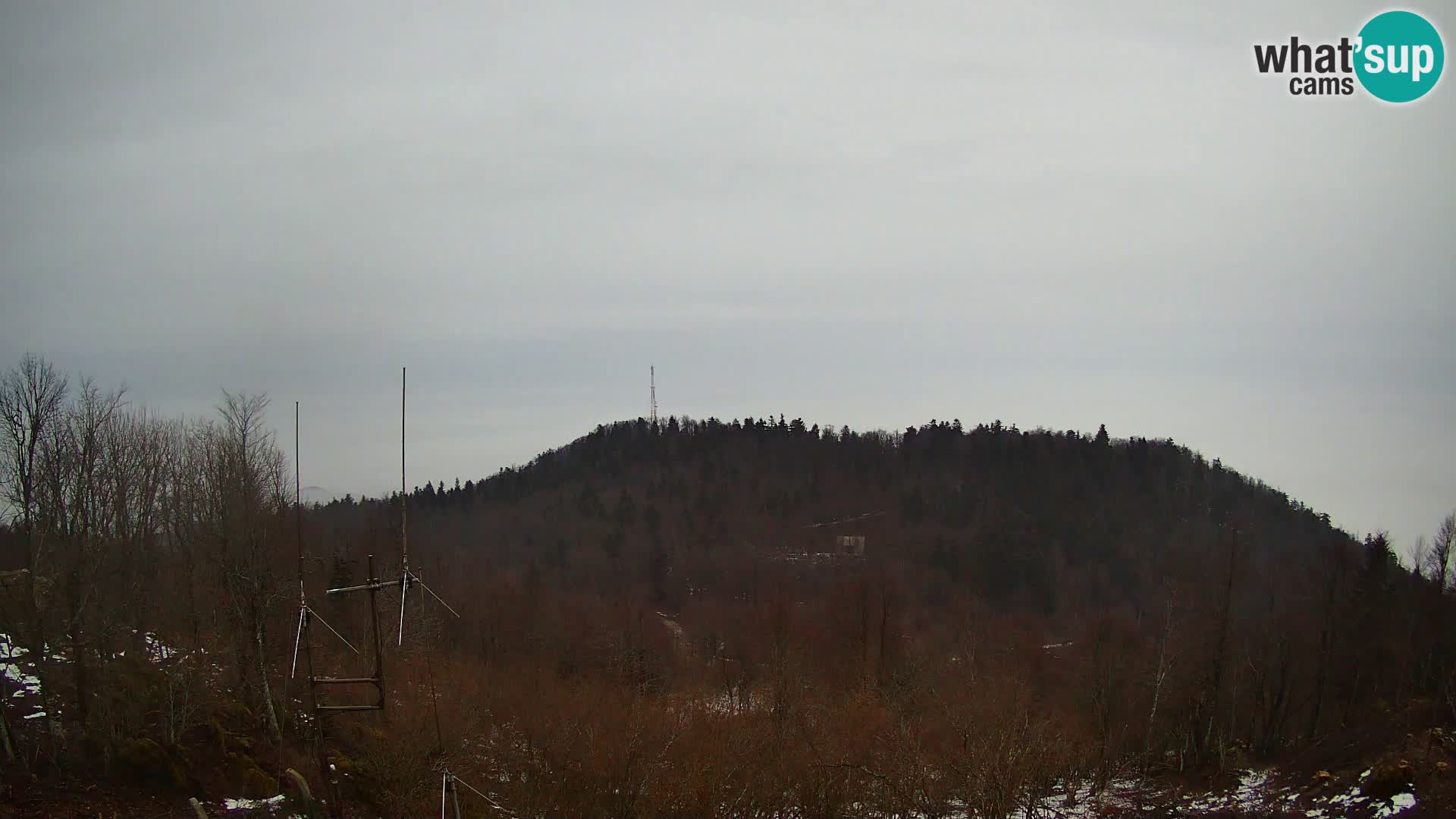 Krim Web cam Berghütte | Blick auf Ljubljana – Slowenien