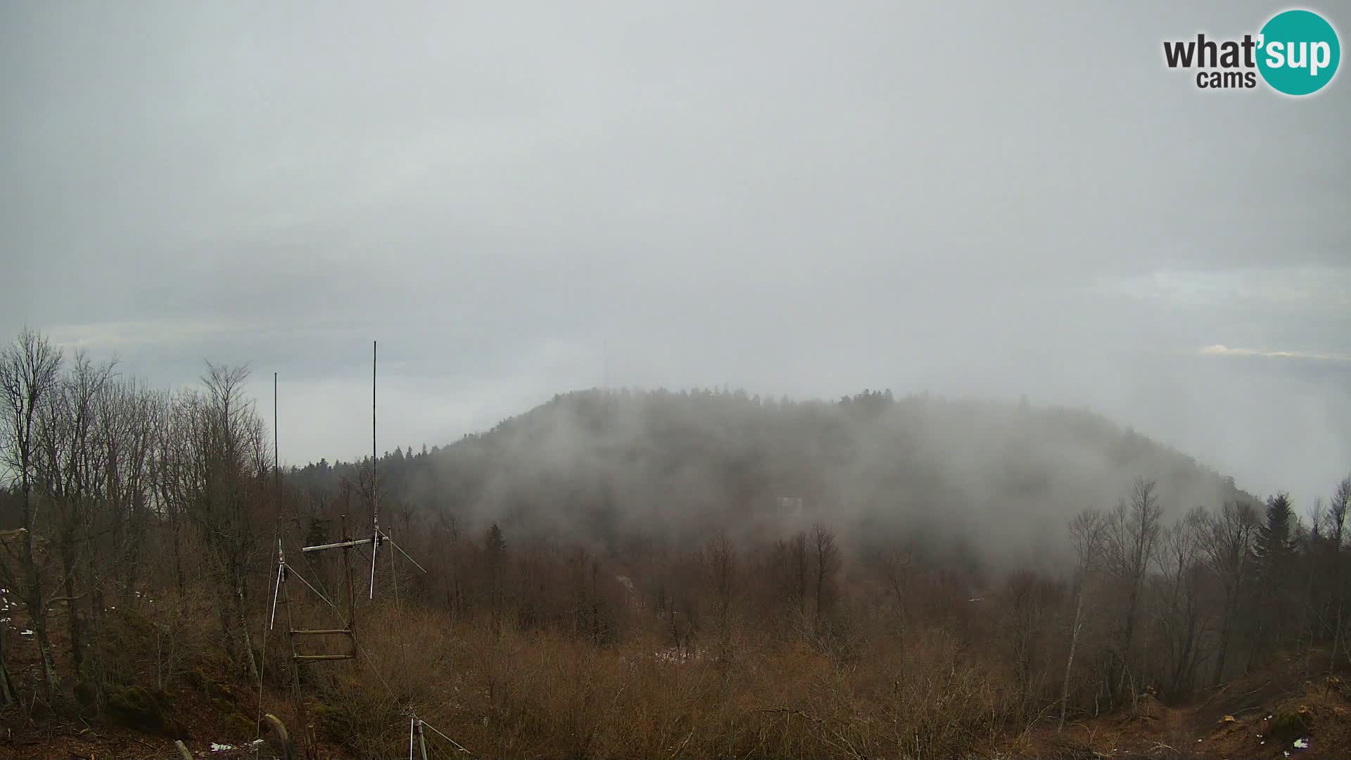 Krim Web cam Berghütte | Blick auf Ljubljana – Slowenien