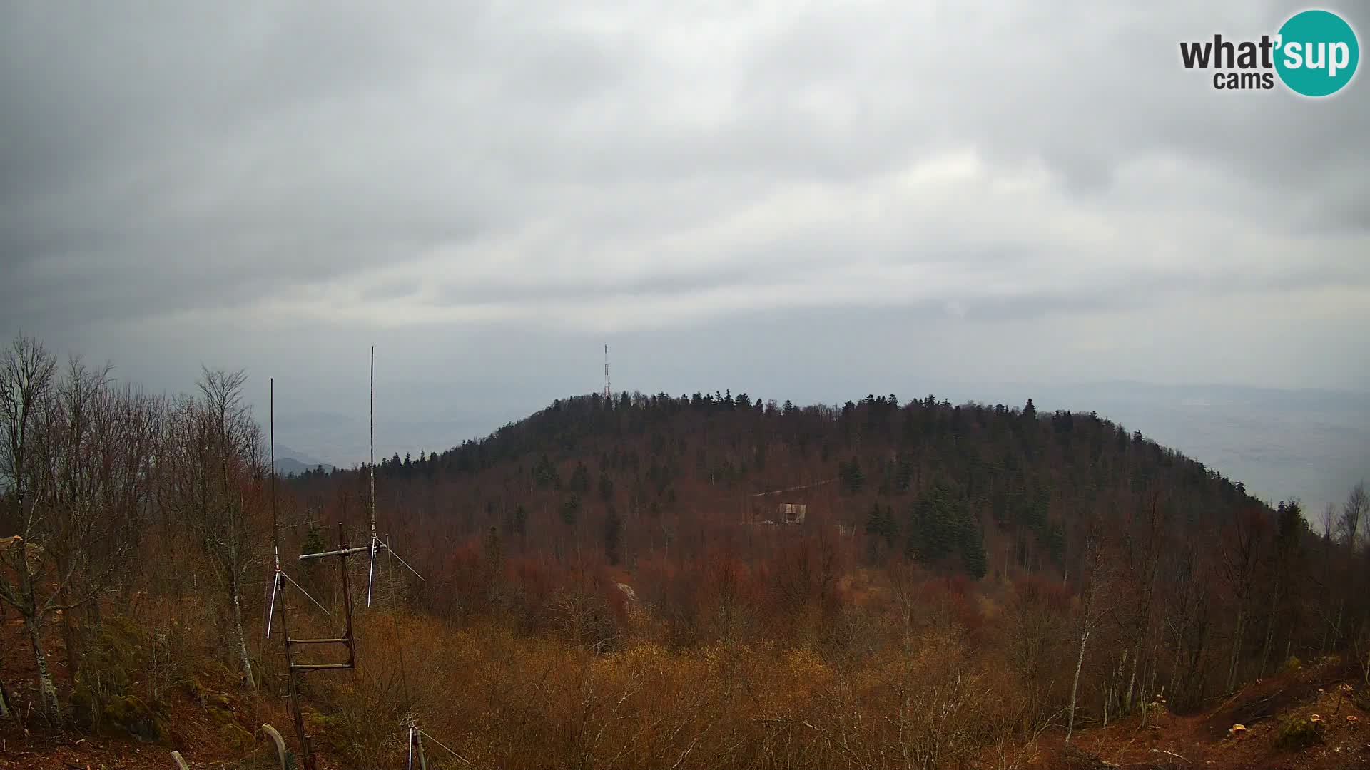 Krim Web cam Berghütte | Blick auf Ljubljana – Slowenien