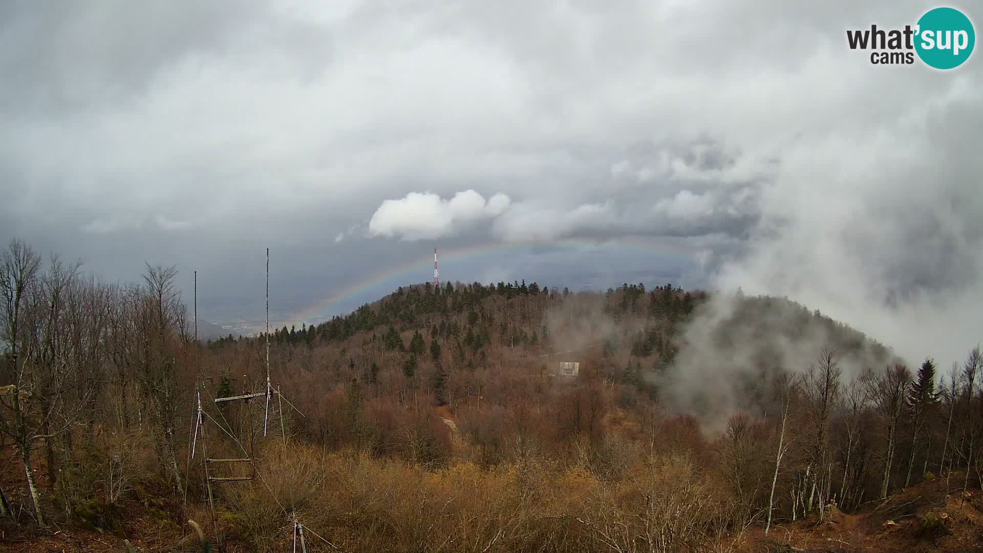 Krim webcam mountain hut | view to Ljubljana – Slovenia