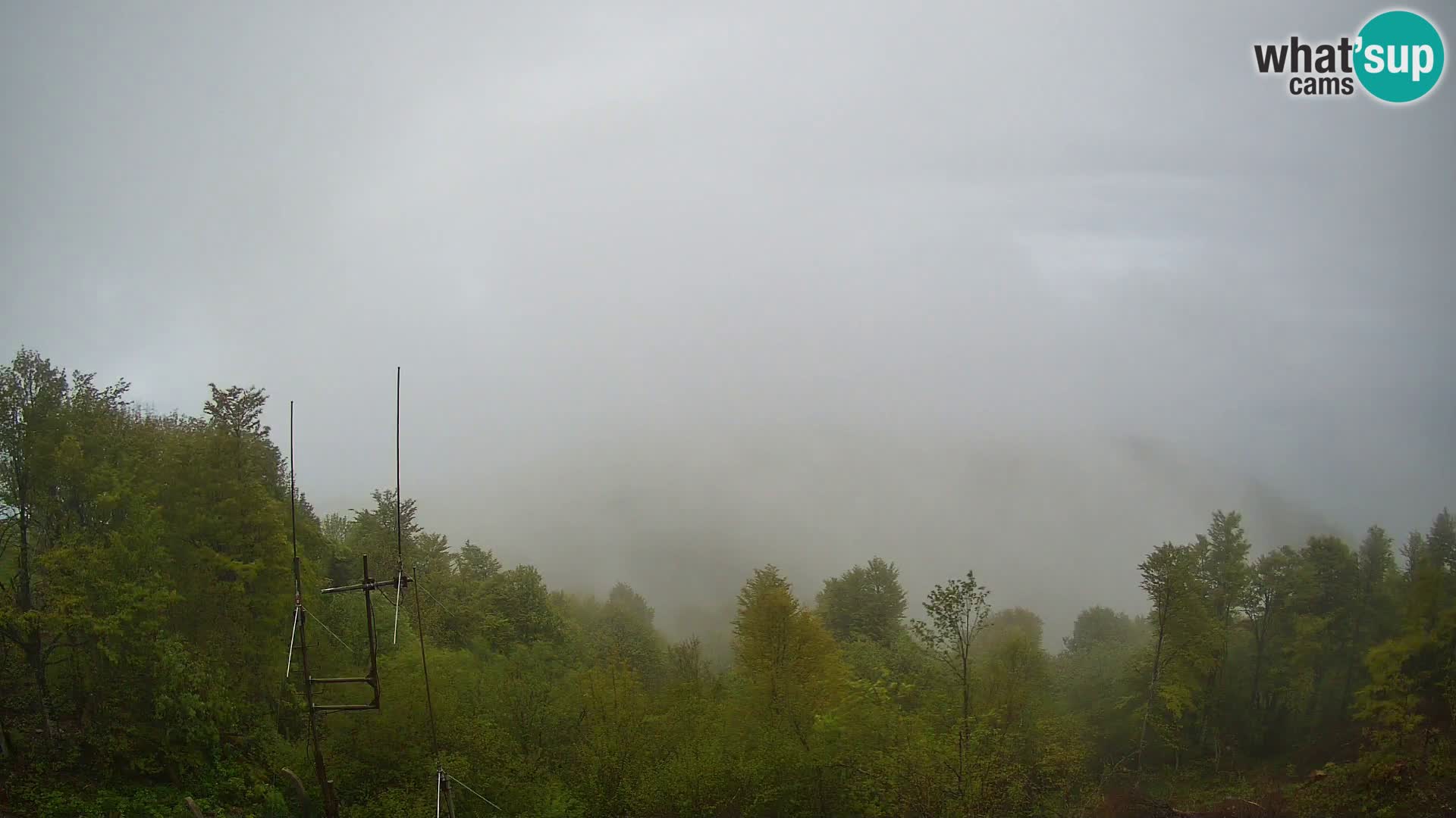 Krim Web cam Berghütte | Blick auf Ljubljana – Slowenien