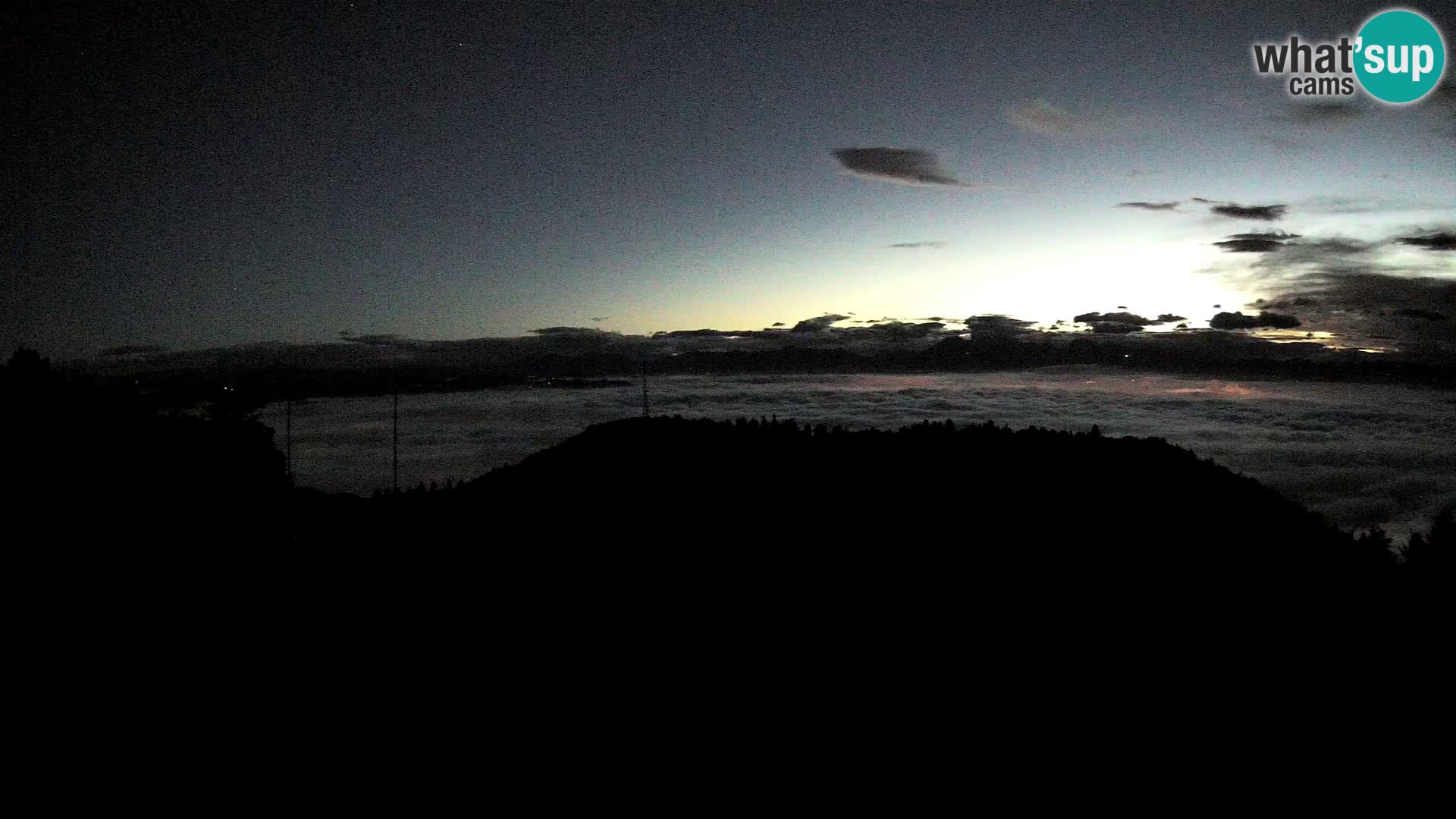 Krim Web cam Berghütte | Blick auf Ljubljana – Slowenien