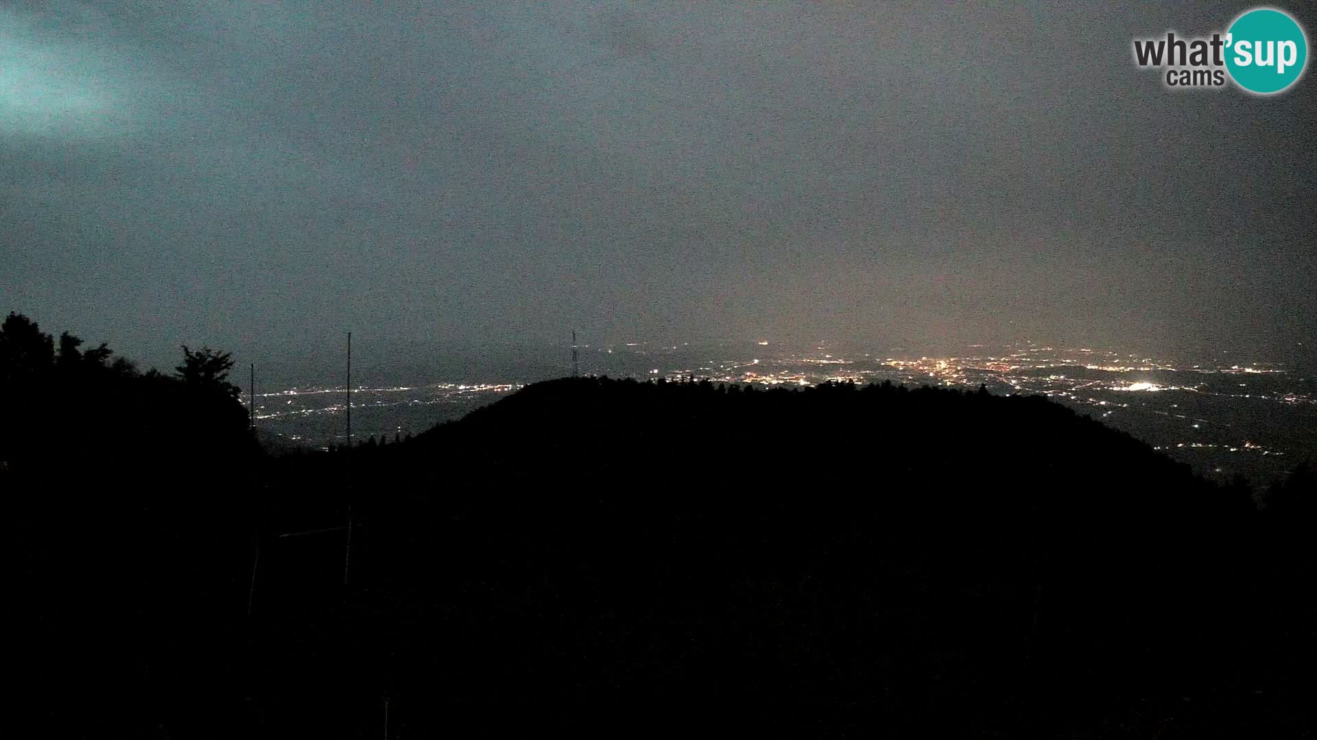 Krim webcam mountain hut | view to Ljubljana – Slovenia