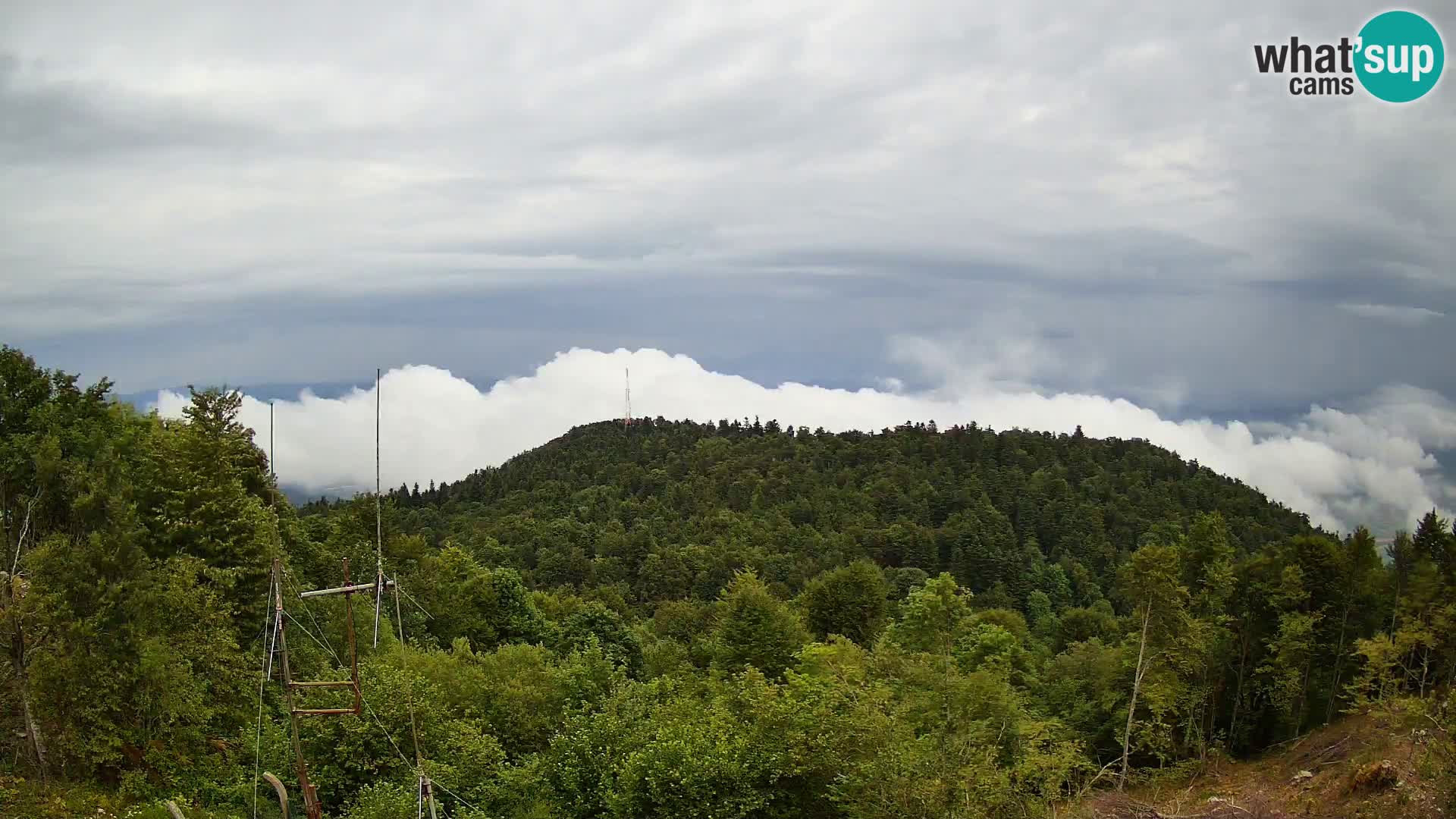 Krim Web cam Berghütte | Blick auf Ljubljana – Slowenien