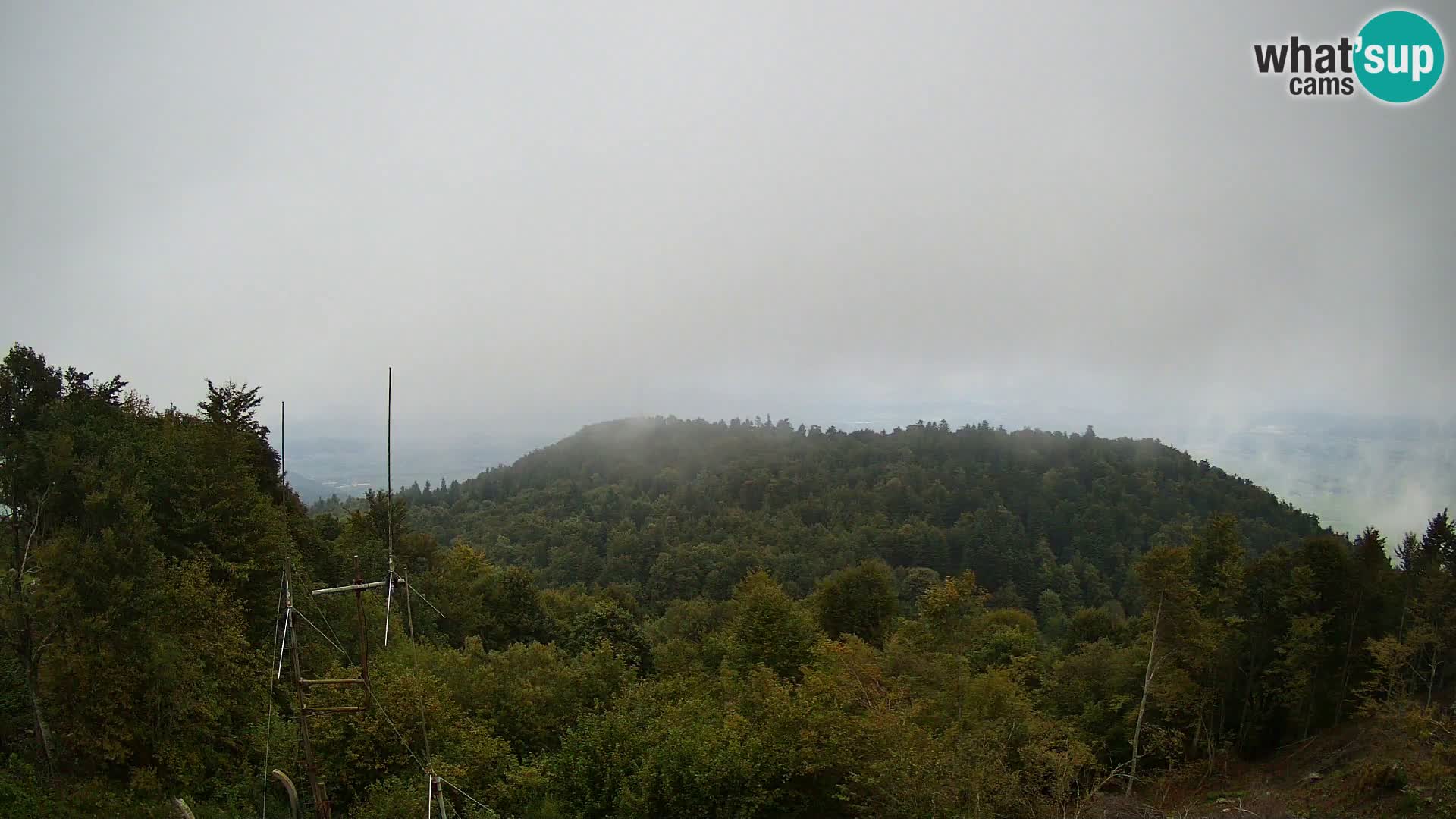 Krim webcam mountain hut | view to Ljubljana – Slovenia