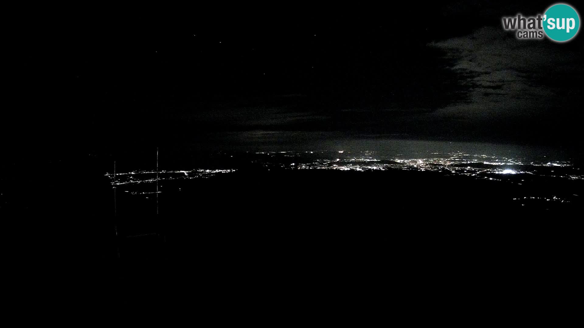 Krim webcam mountain hut | view to Ljubljana – Slovenia