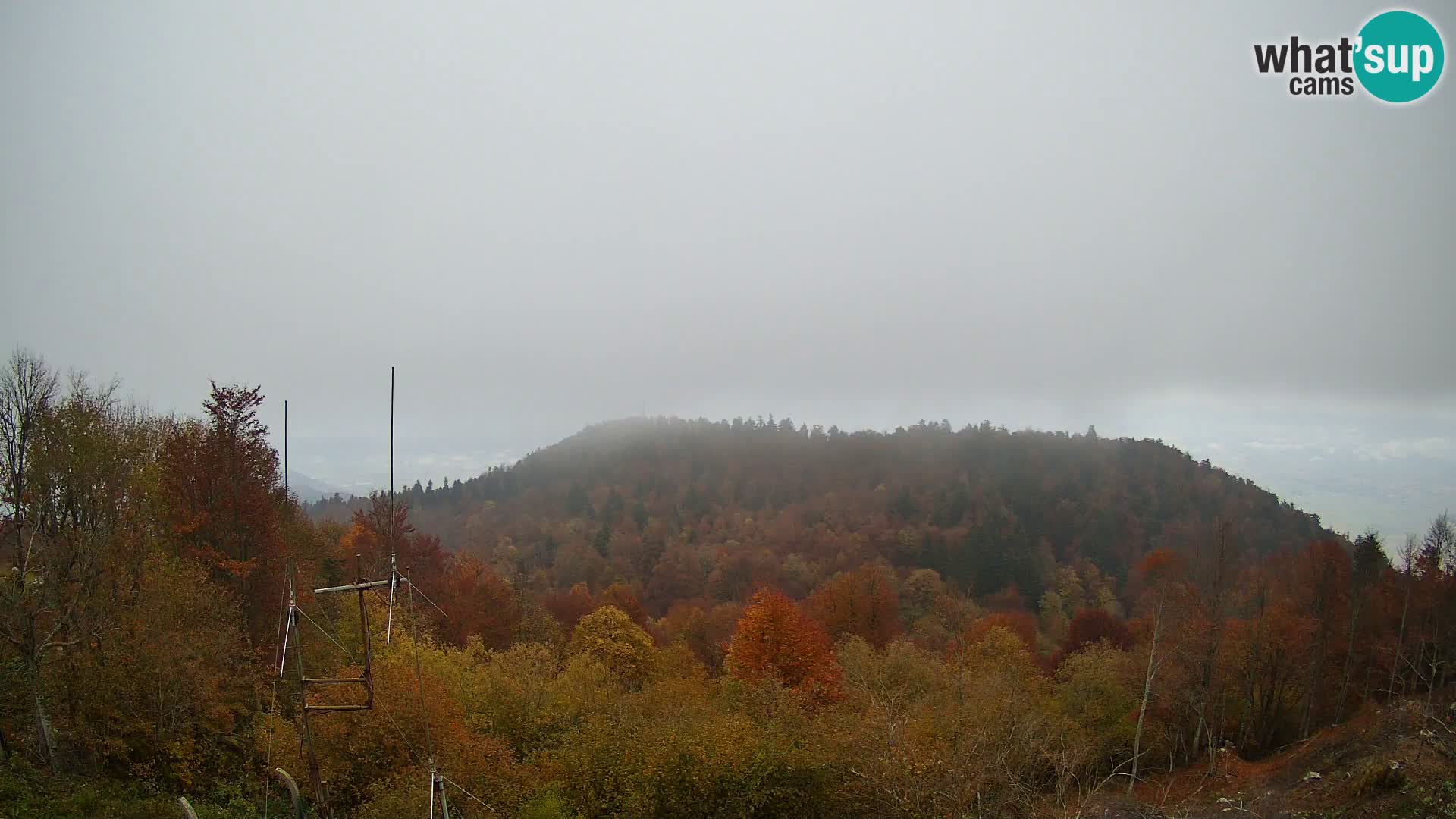 Krim webcam mountain hut | view to Ljubljana – Slovenia