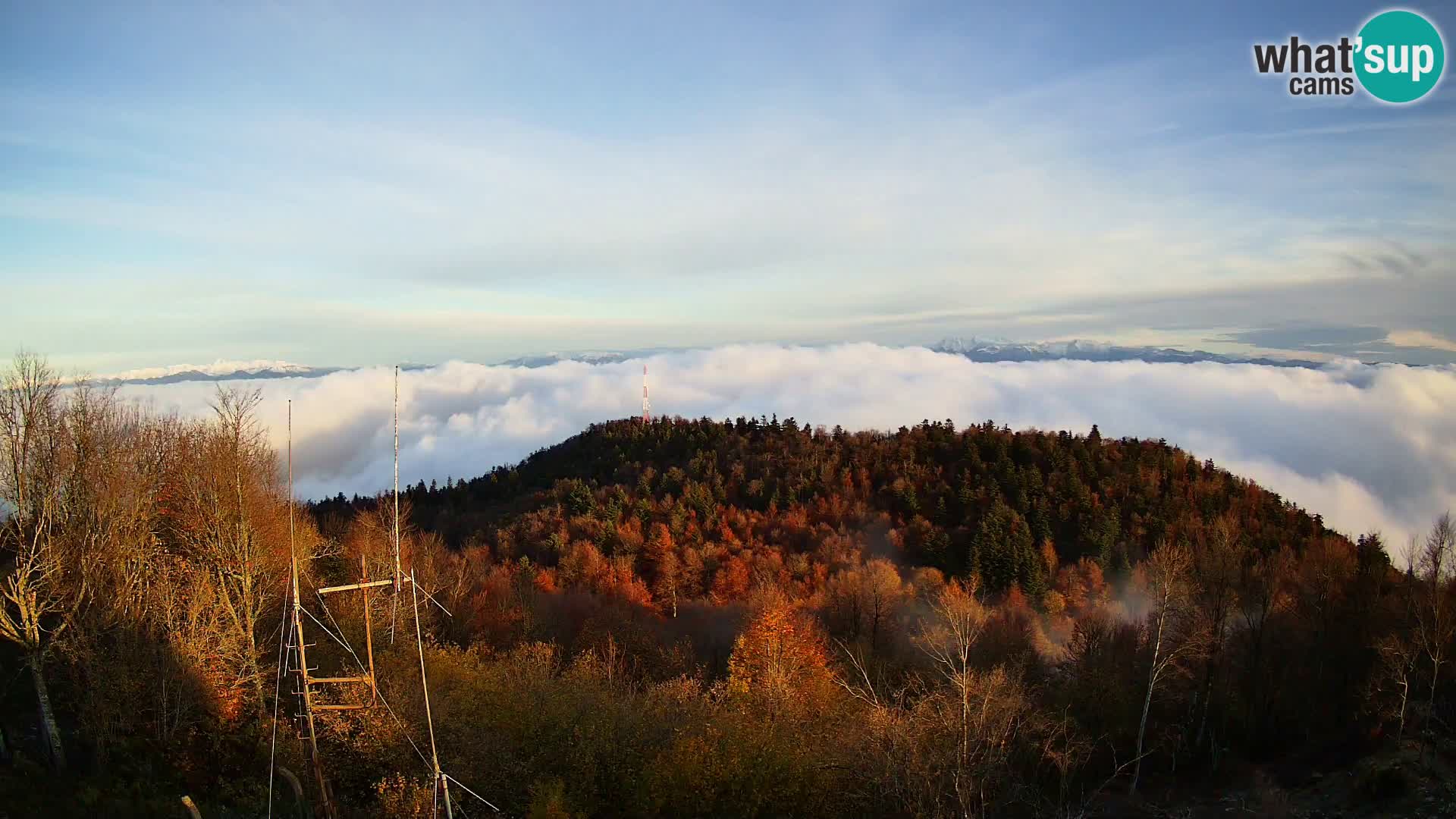Krim web kamera Planinska koliba | pogled na Ljubljanu – Slovenija