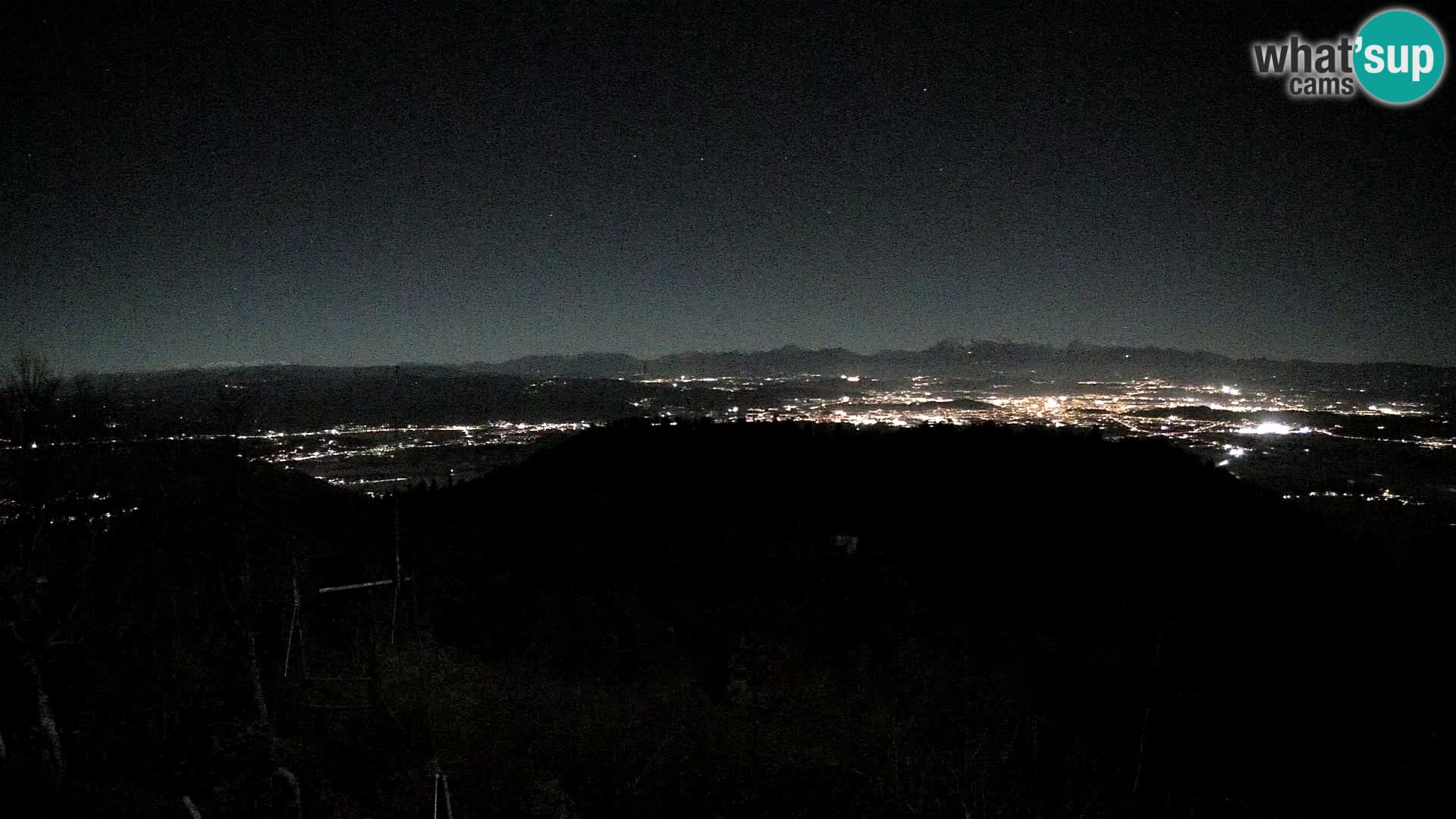 Krim webcam mountain hut | view to Ljubljana – Slovenia