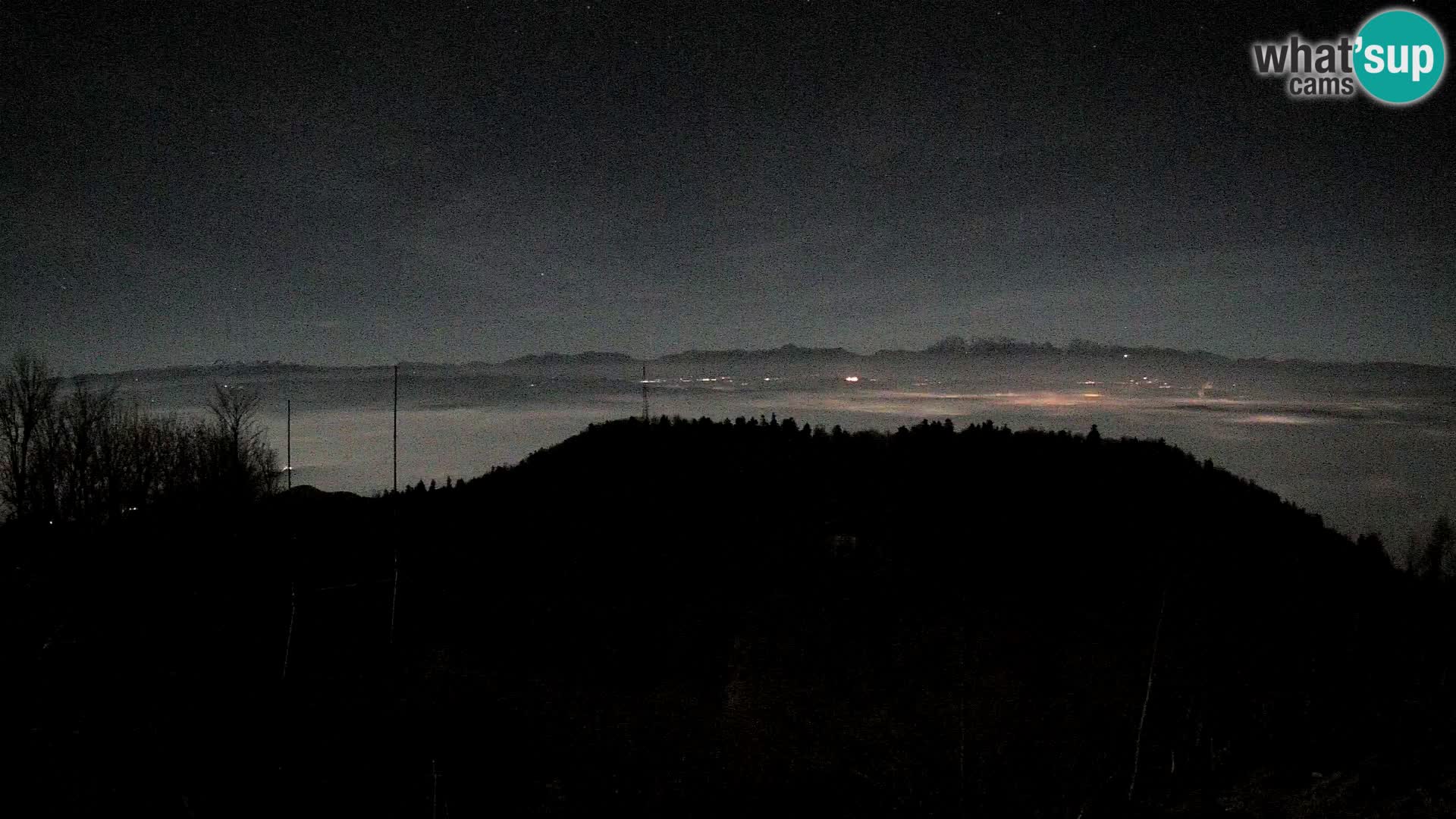 Krim webcam mountain hut | view to Ljubljana – Slovenia