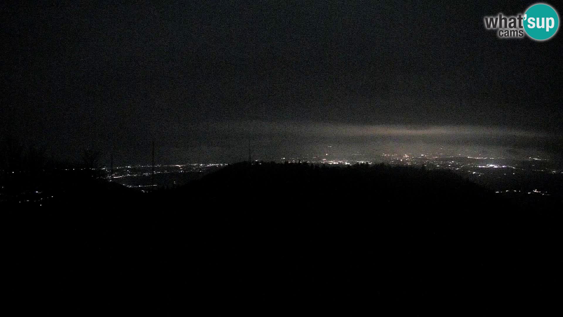 Krim Web cam Berghütte | Blick auf Ljubljana – Slowenien