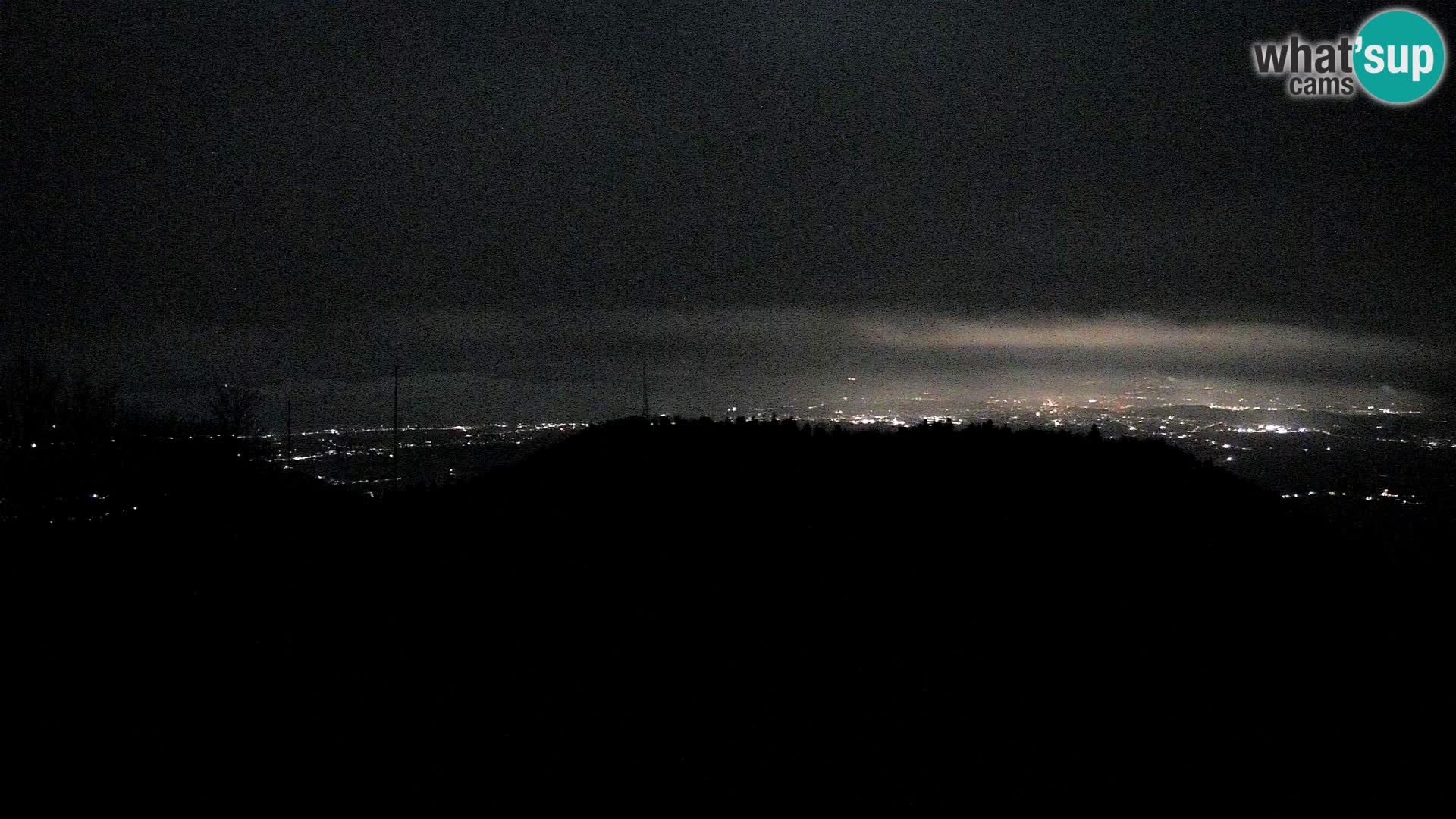 Krim webcam mountain hut | view to Ljubljana – Slovenia