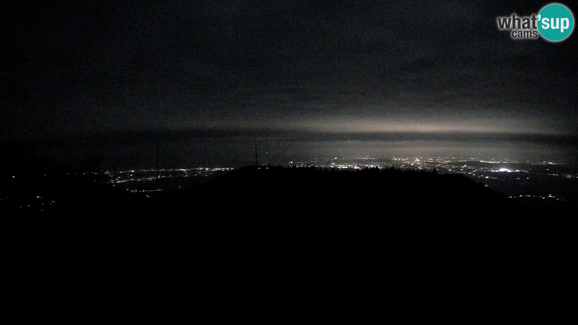 Krim Web cam Berghütte | Blick auf Ljubljana – Slowenien