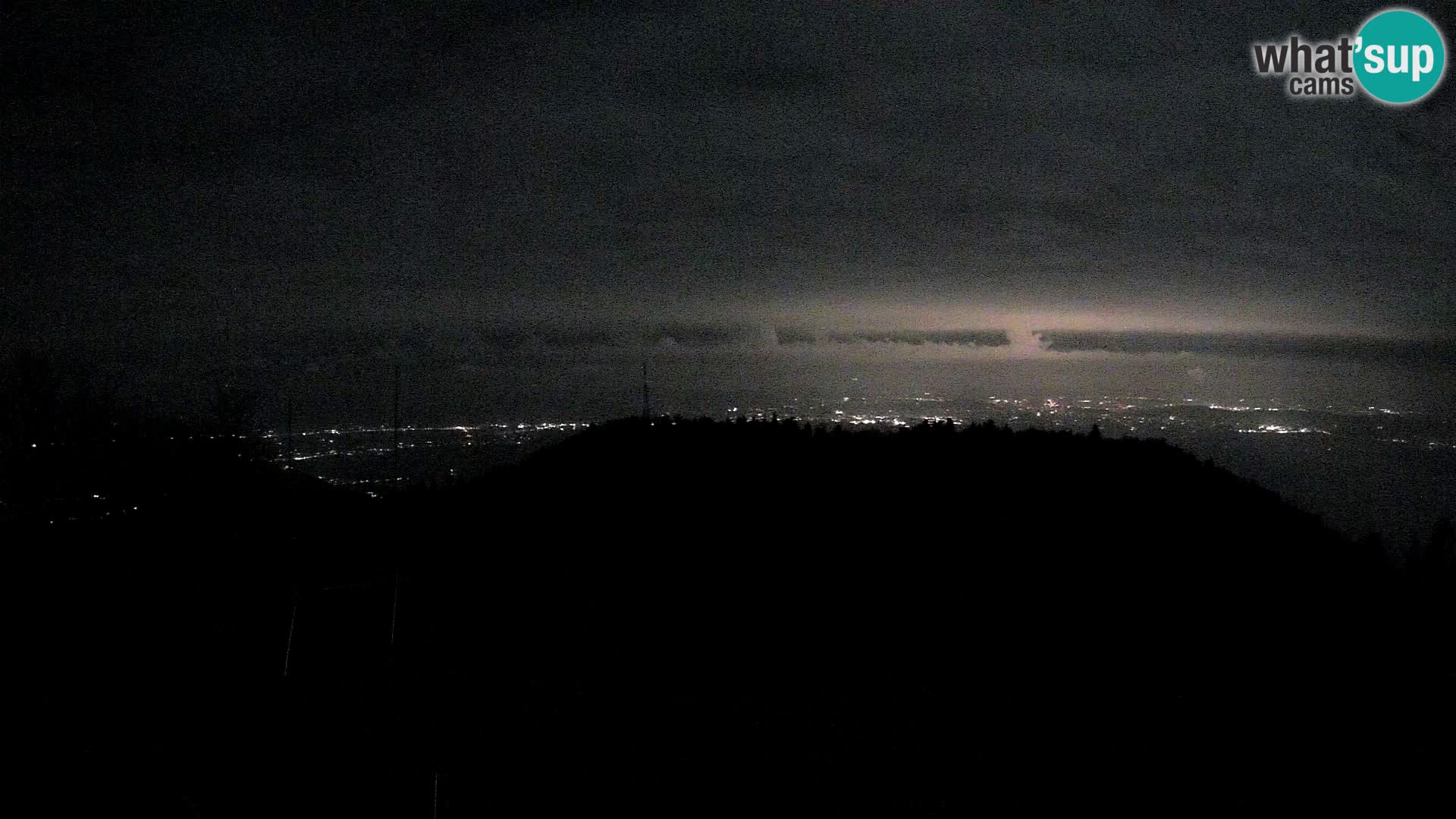 Krim webcam mountain hut | view to Ljubljana – Slovenia