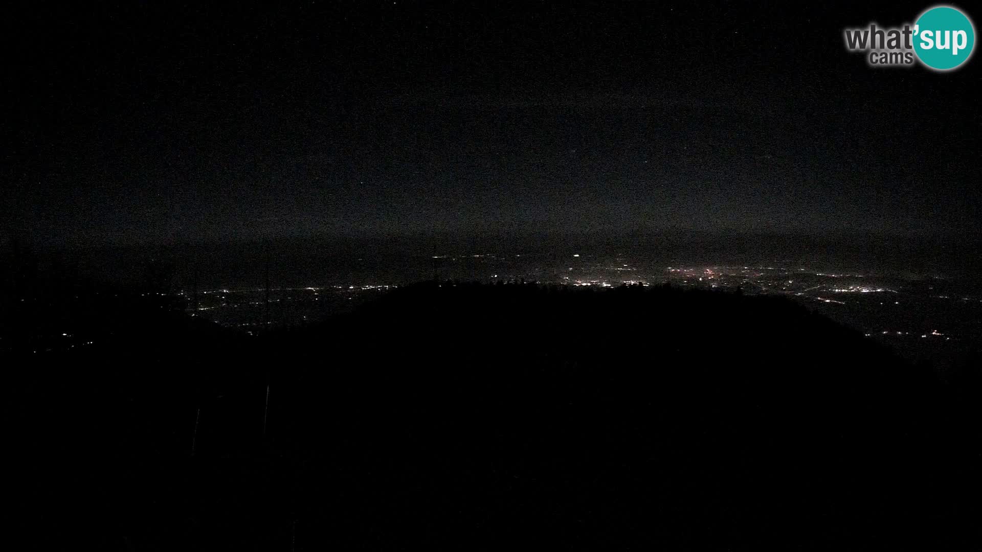 Krim webcam mountain hut | view to Ljubljana – Slovenia