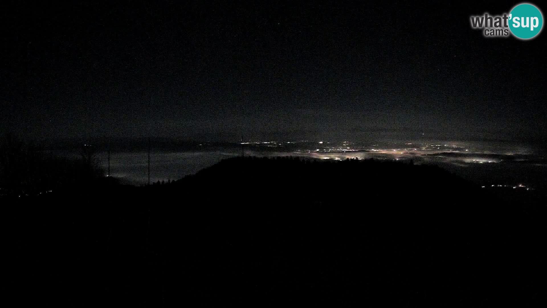 Krim Web cam Berghütte | Blick auf Ljubljana – Slowenien