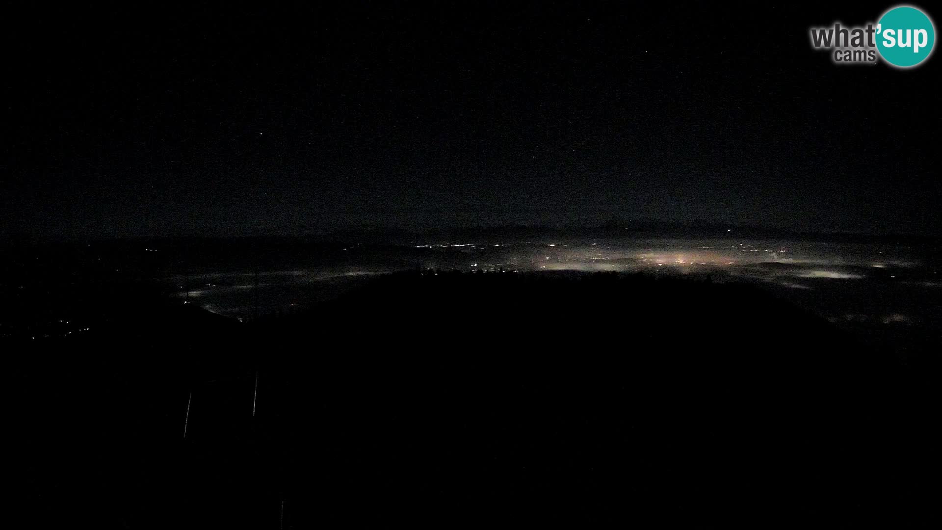 Krim webcam mountain hut | view to Ljubljana – Slovenia