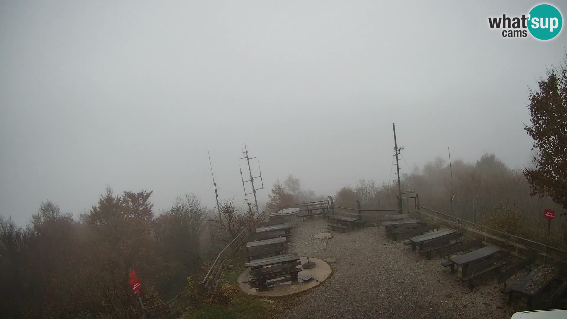 Mount Krim webcam near Ljubljana – Slovenia – view to Grosuplje