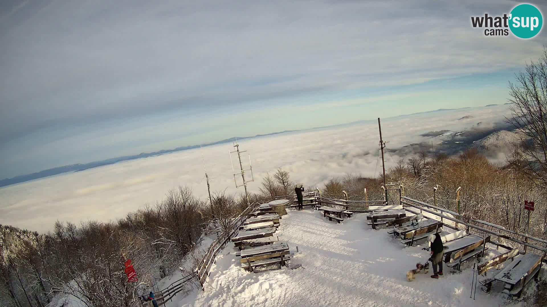 Mount Krim webcam near Ljubljana – Slovenia – view to Grosuplje