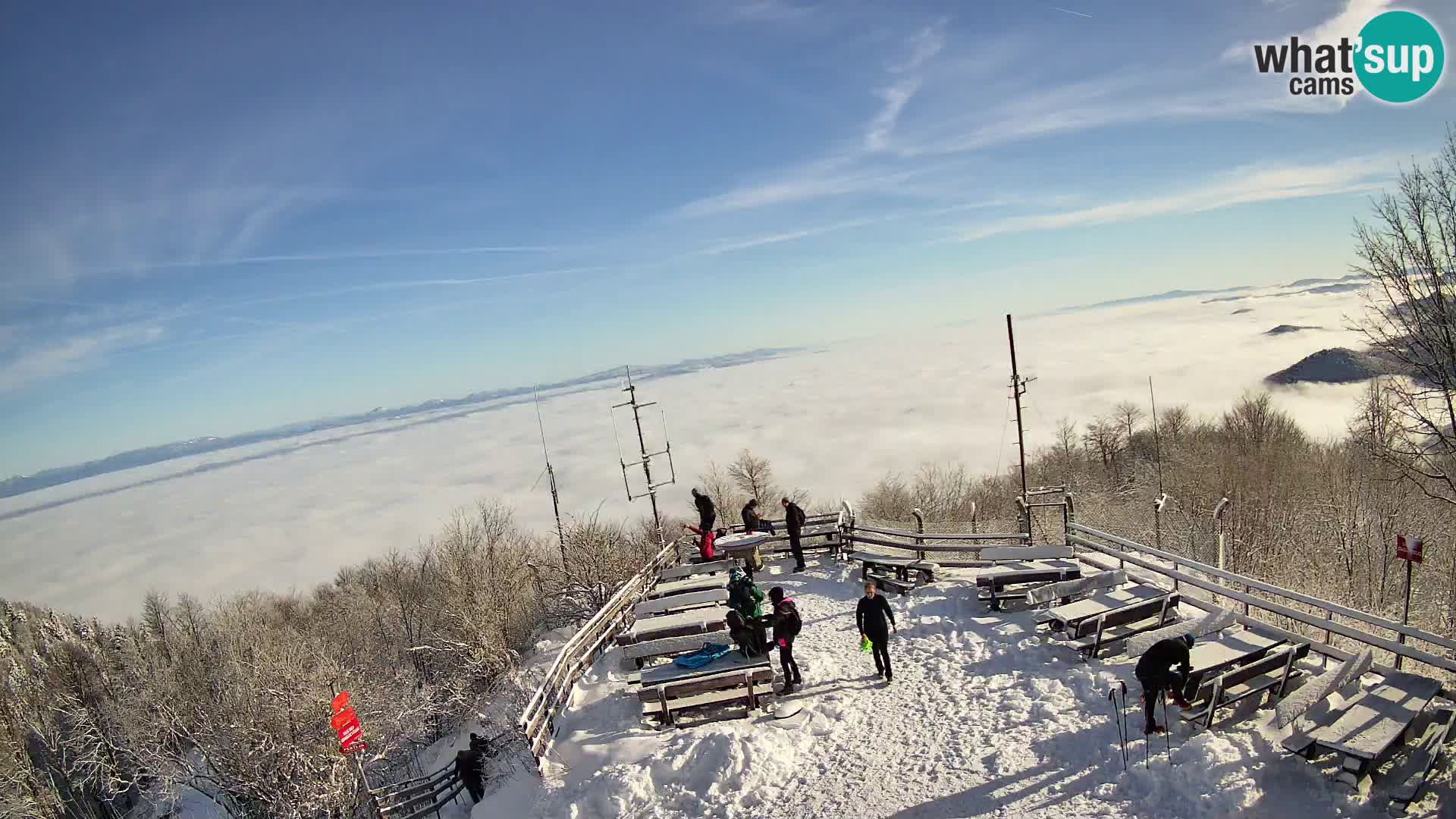 Mount Krim webcam near Ljubljana – Slovenia – view to Grosuplje