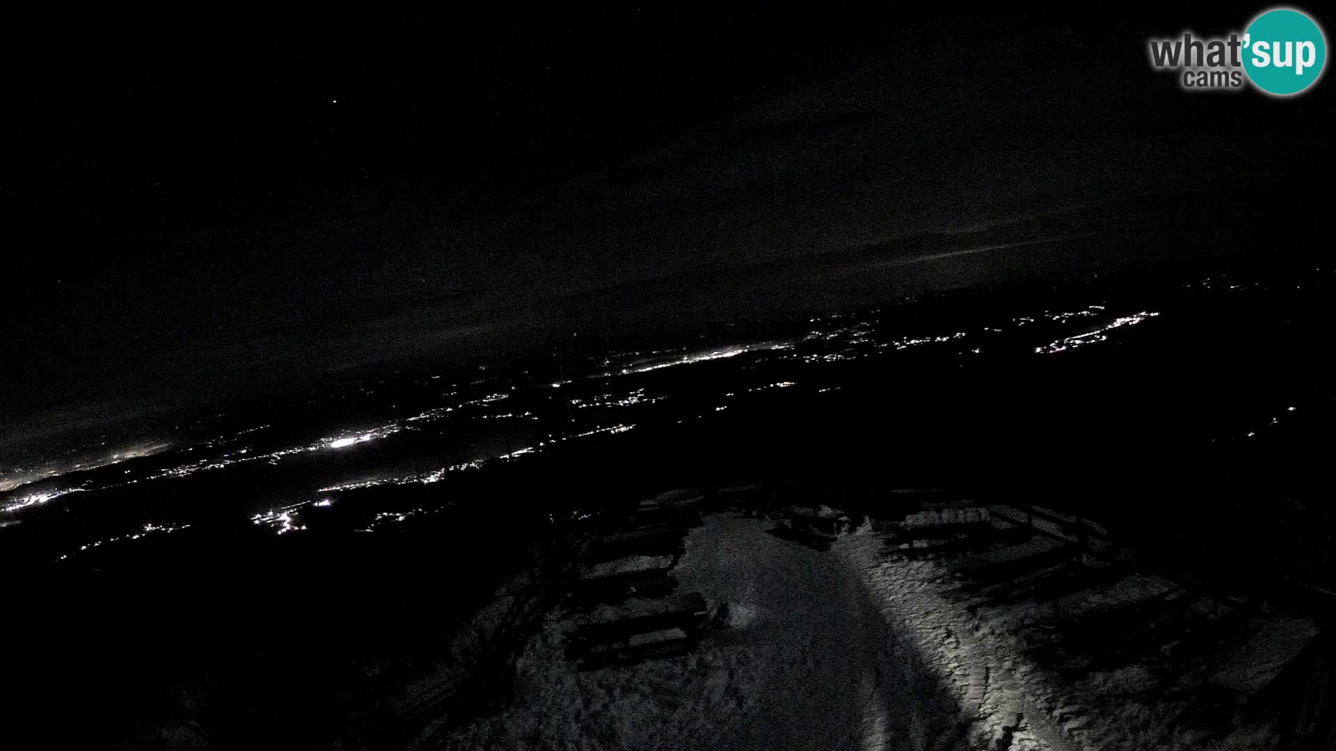 Mount Krim webcam near Ljubljana – Slovenia – view to Grosuplje