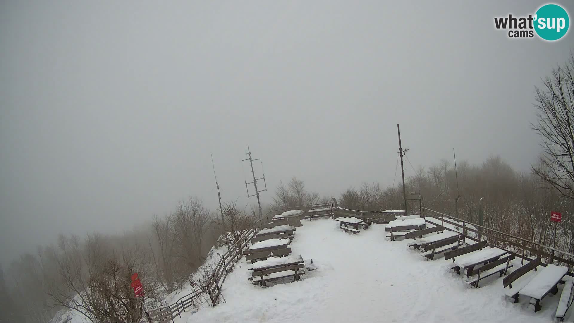 Mount Krim webcam near Ljubljana – Slovenia – view to Grosuplje