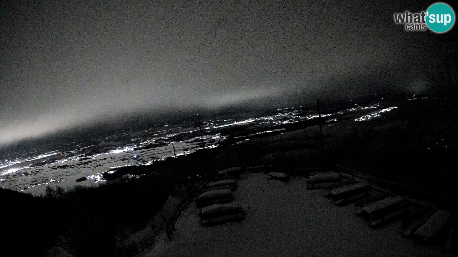 Mount Krim webcam near Ljubljana – Slovenia – view to Grosuplje