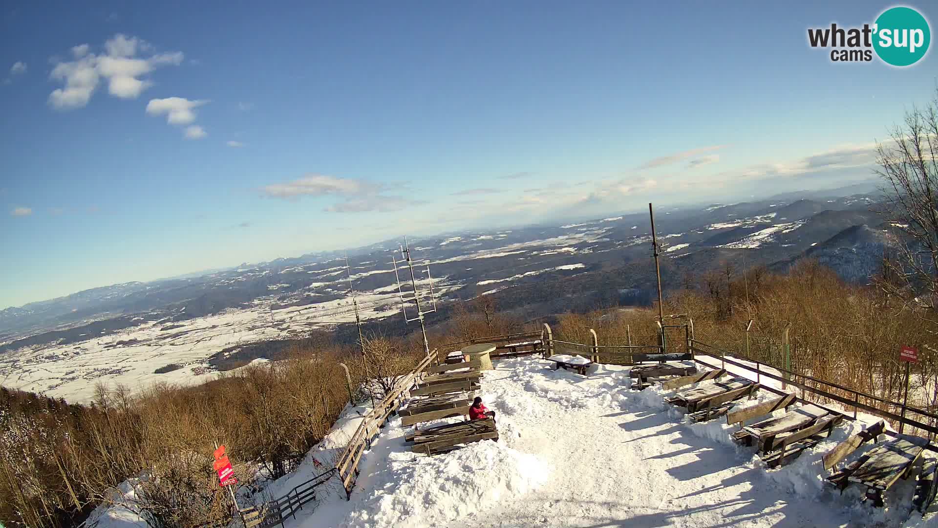 webcam Baita Krim vicino Ljubljana – Slovenia – vista su Grosuplje